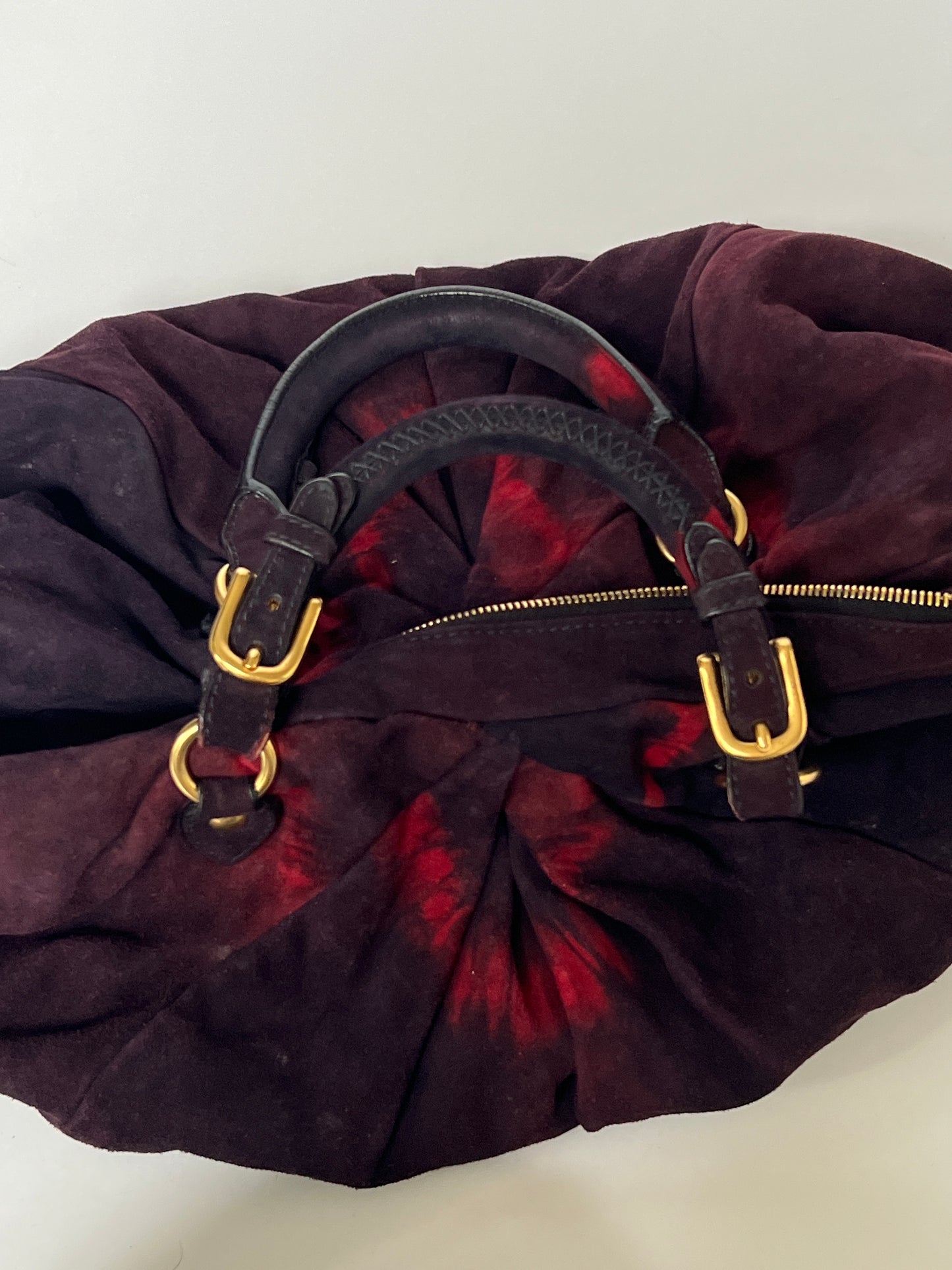 Rare Miu Miu Tie Dye Suede Bag