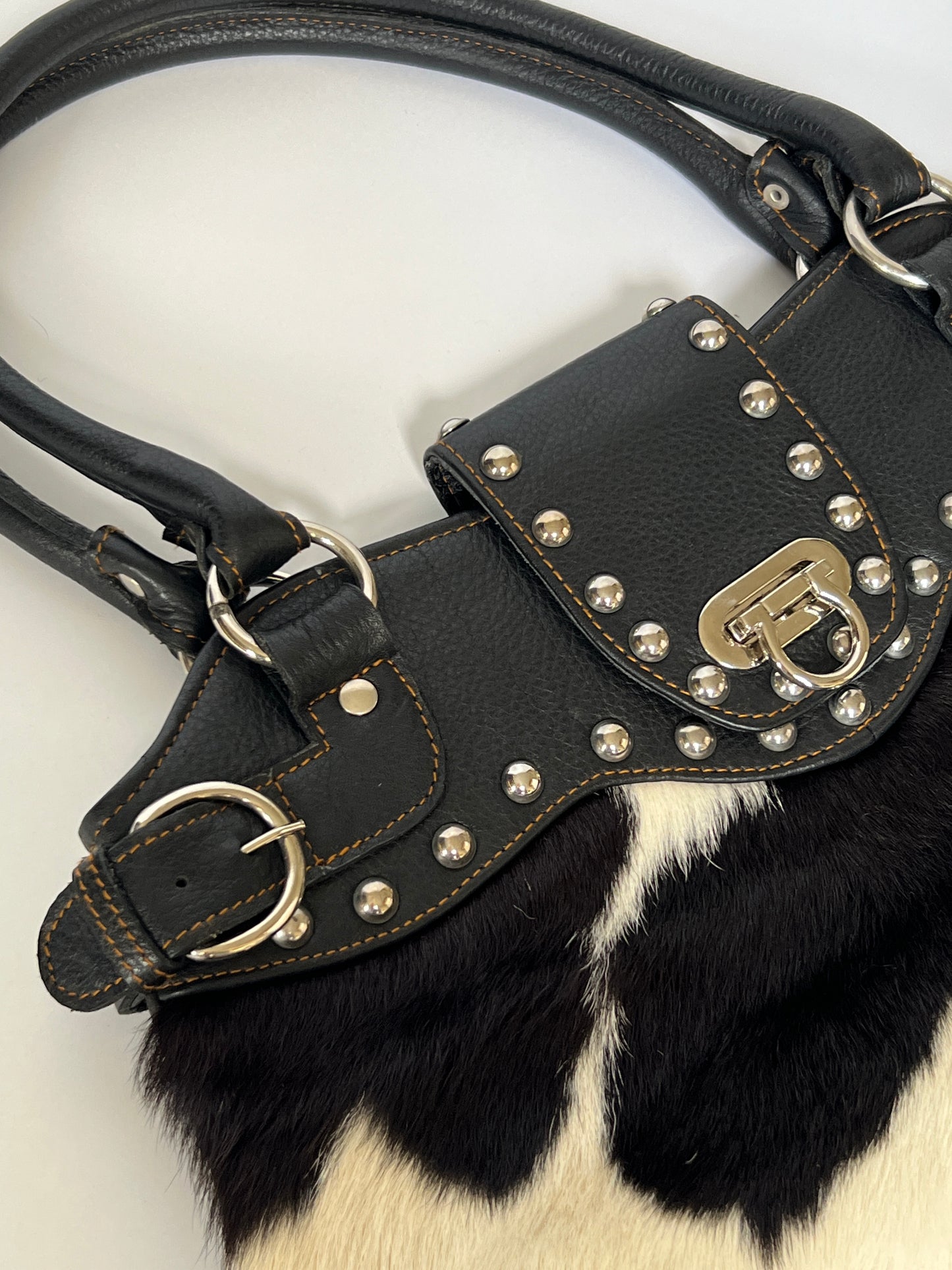 Cowhide Bag with Studs