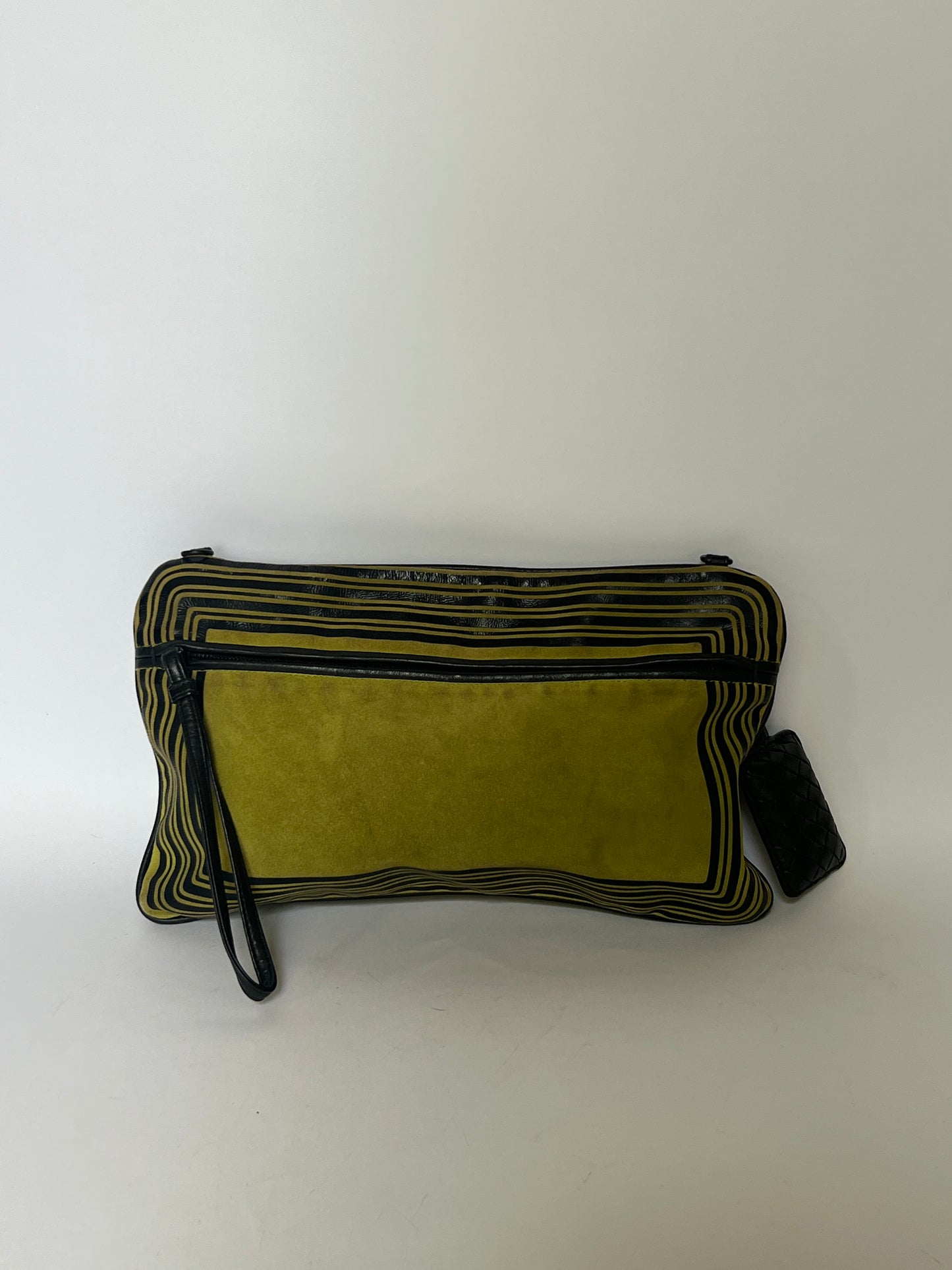 Bottega Veneta Suede Panel Crossbody Clutch