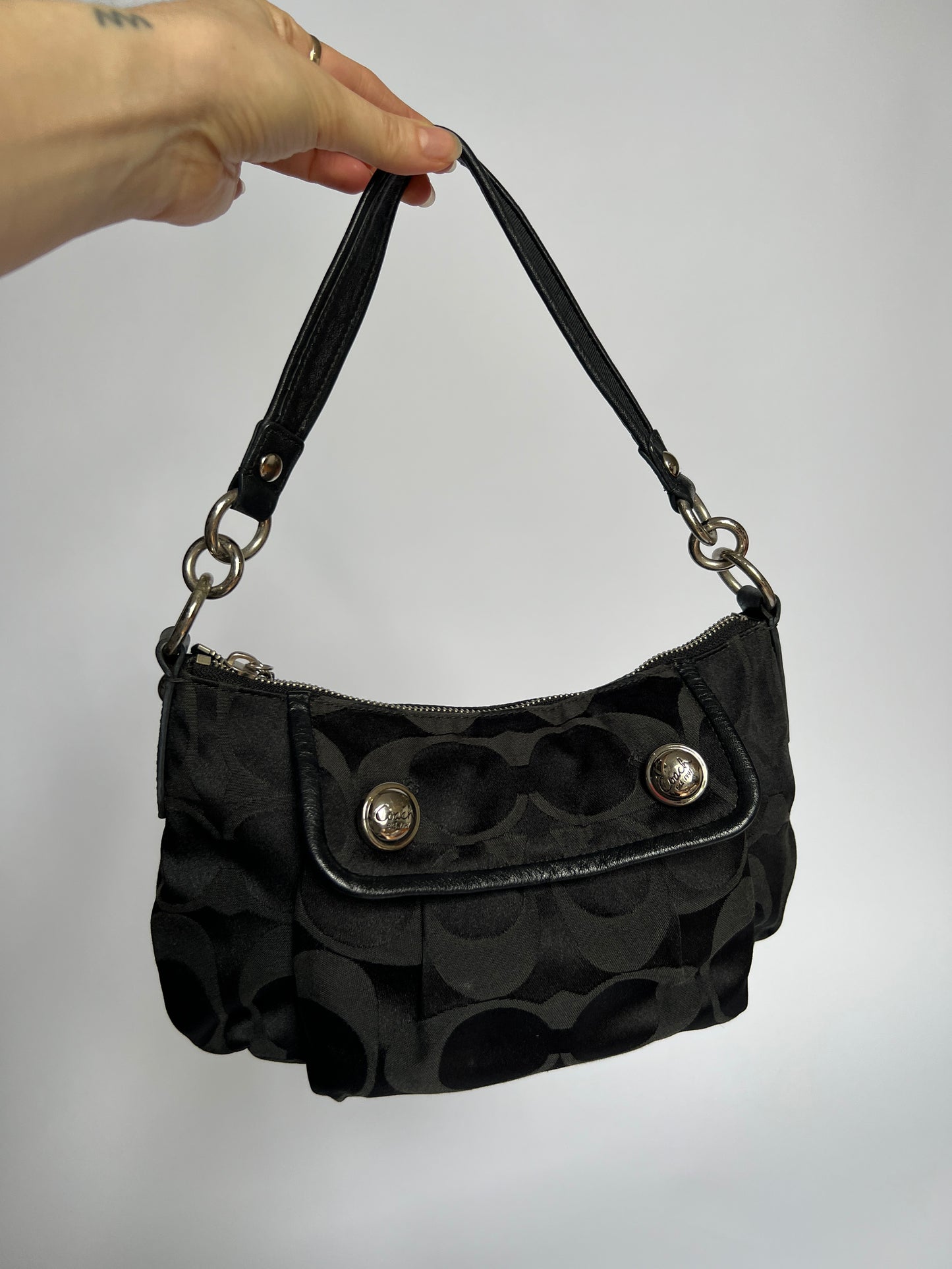 Coach Signature Hobo Poppy Shoulder Bag