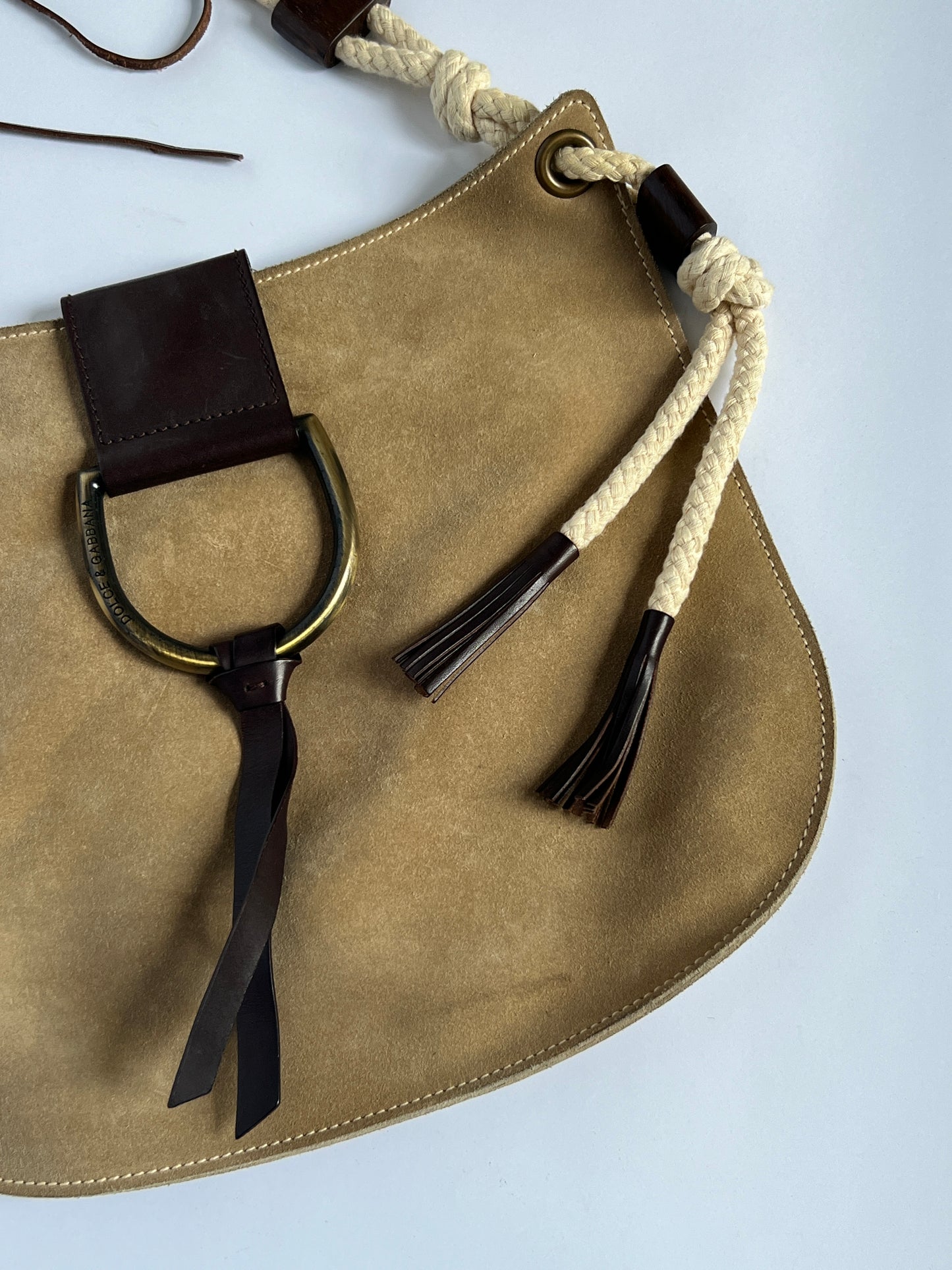 Dolce & Gabbana Suede Boho Bag