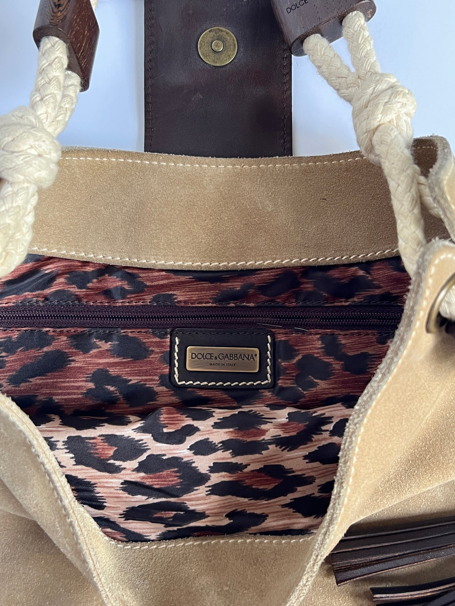 Dolce & Gabbana Suede Boho Bag
