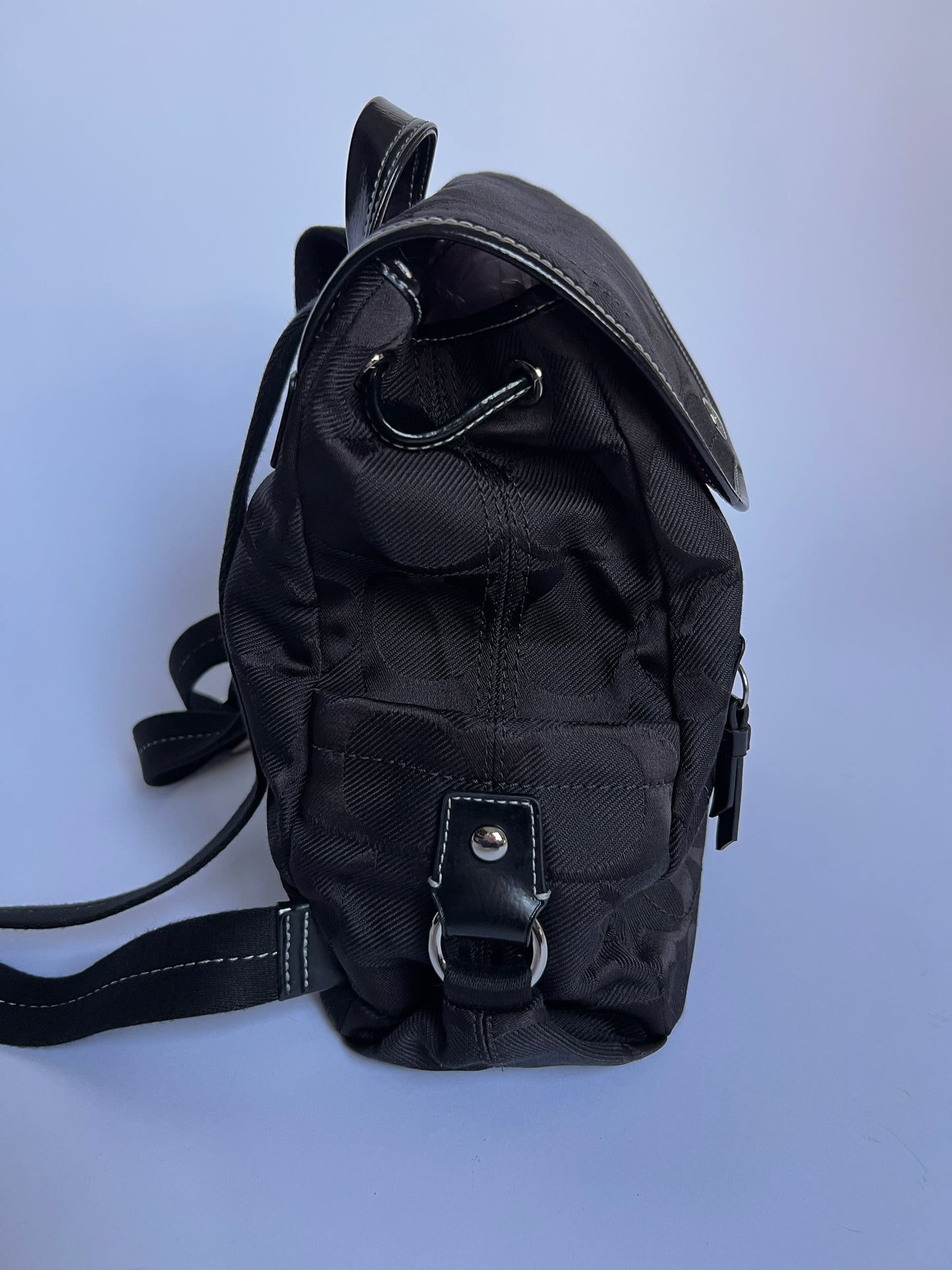 Coach Backpack w Flower Charm