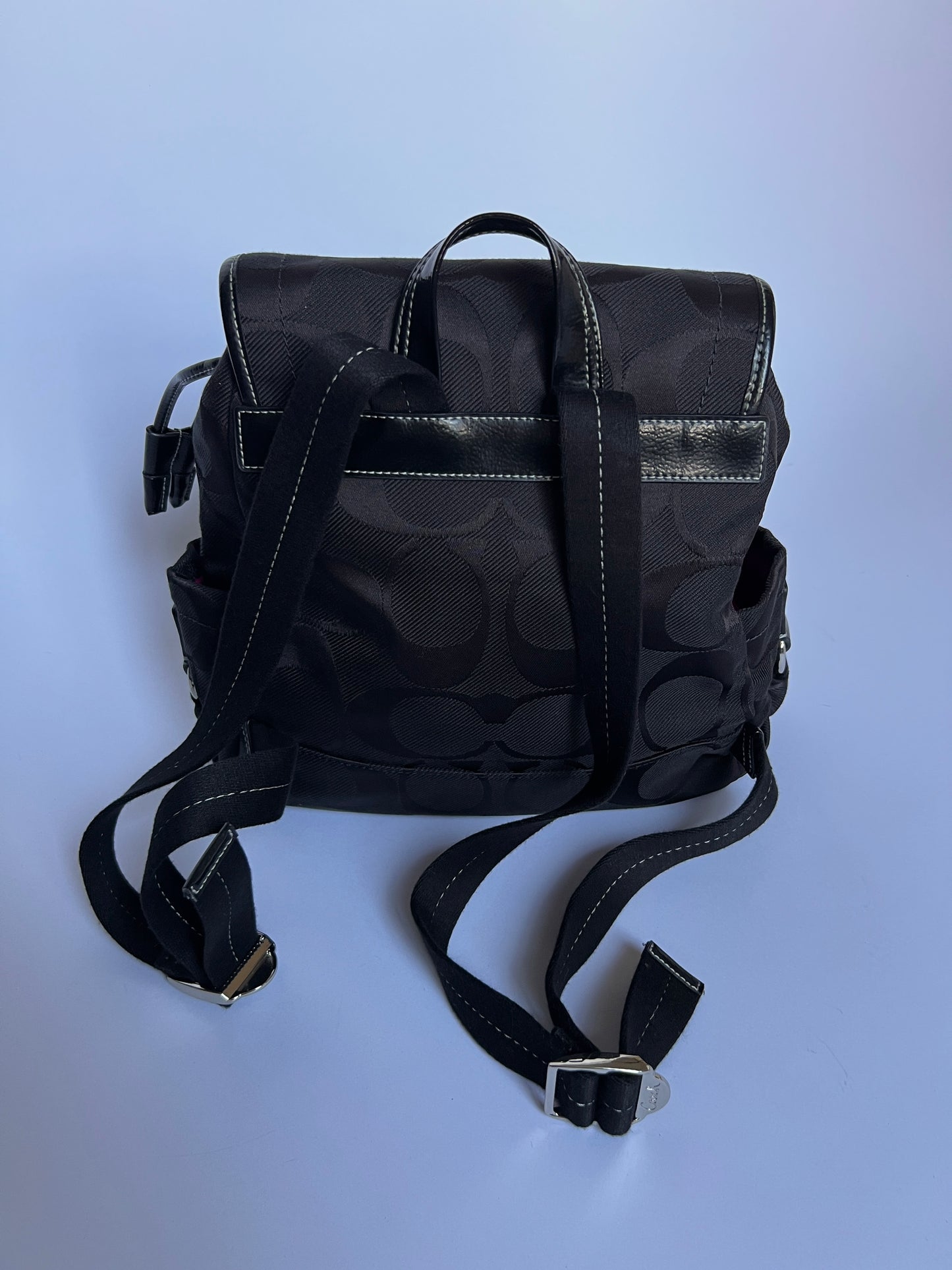 Coach Backpack w Flower Charm