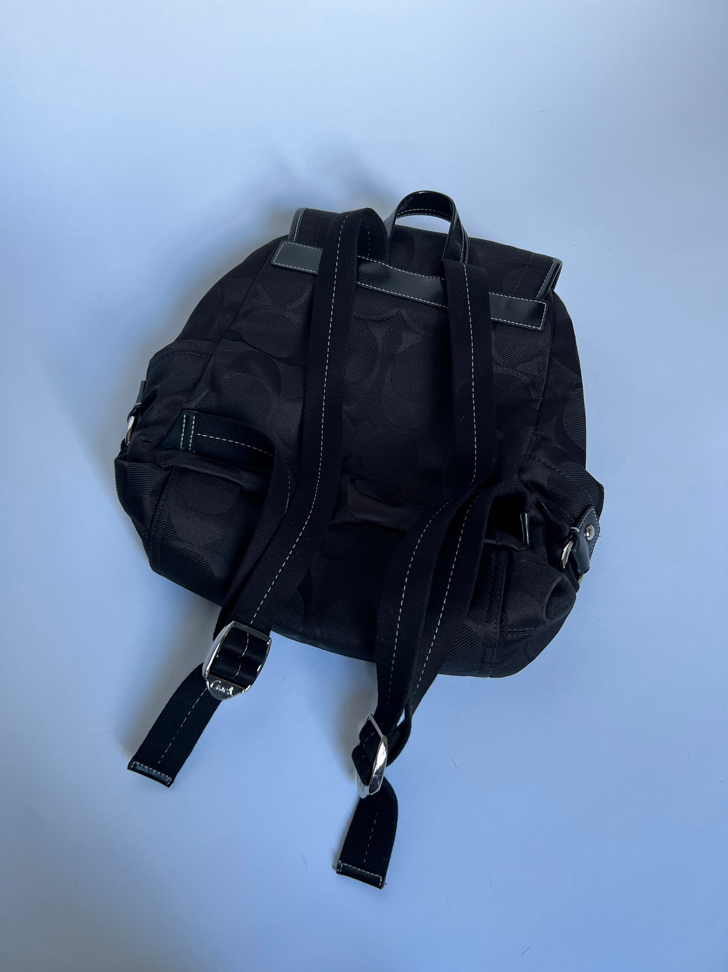 Coach Backpack w Flower Charm
