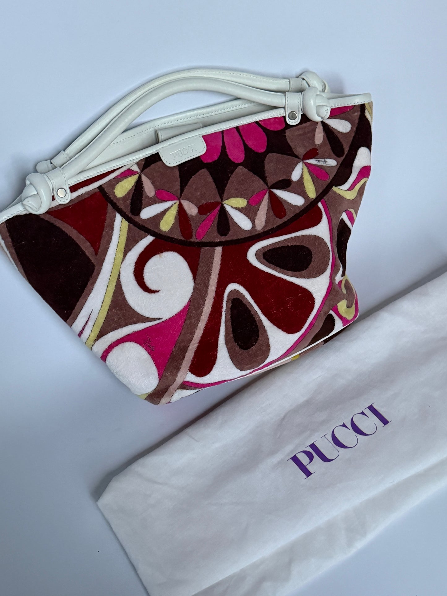 Pucci Multicolour Print Terrycloth Tote Bag