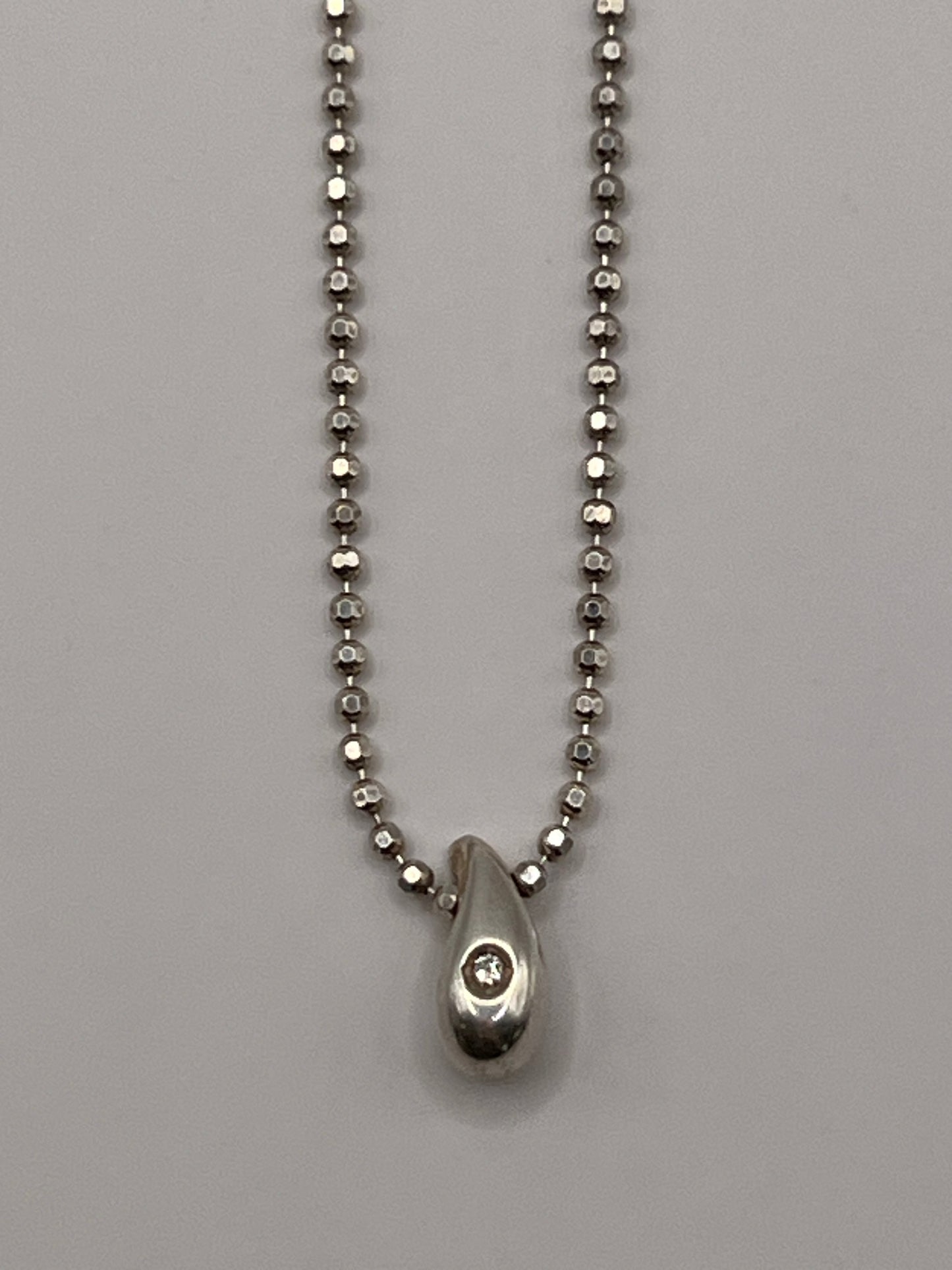 Courreges Teardrop Necklace