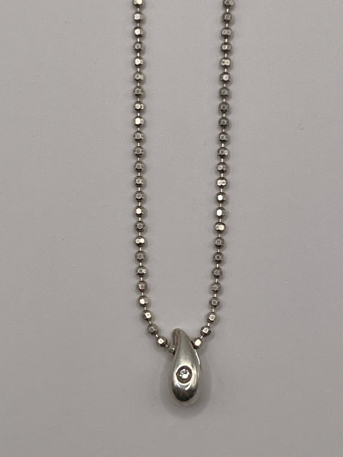 Courreges Teardrop Necklace