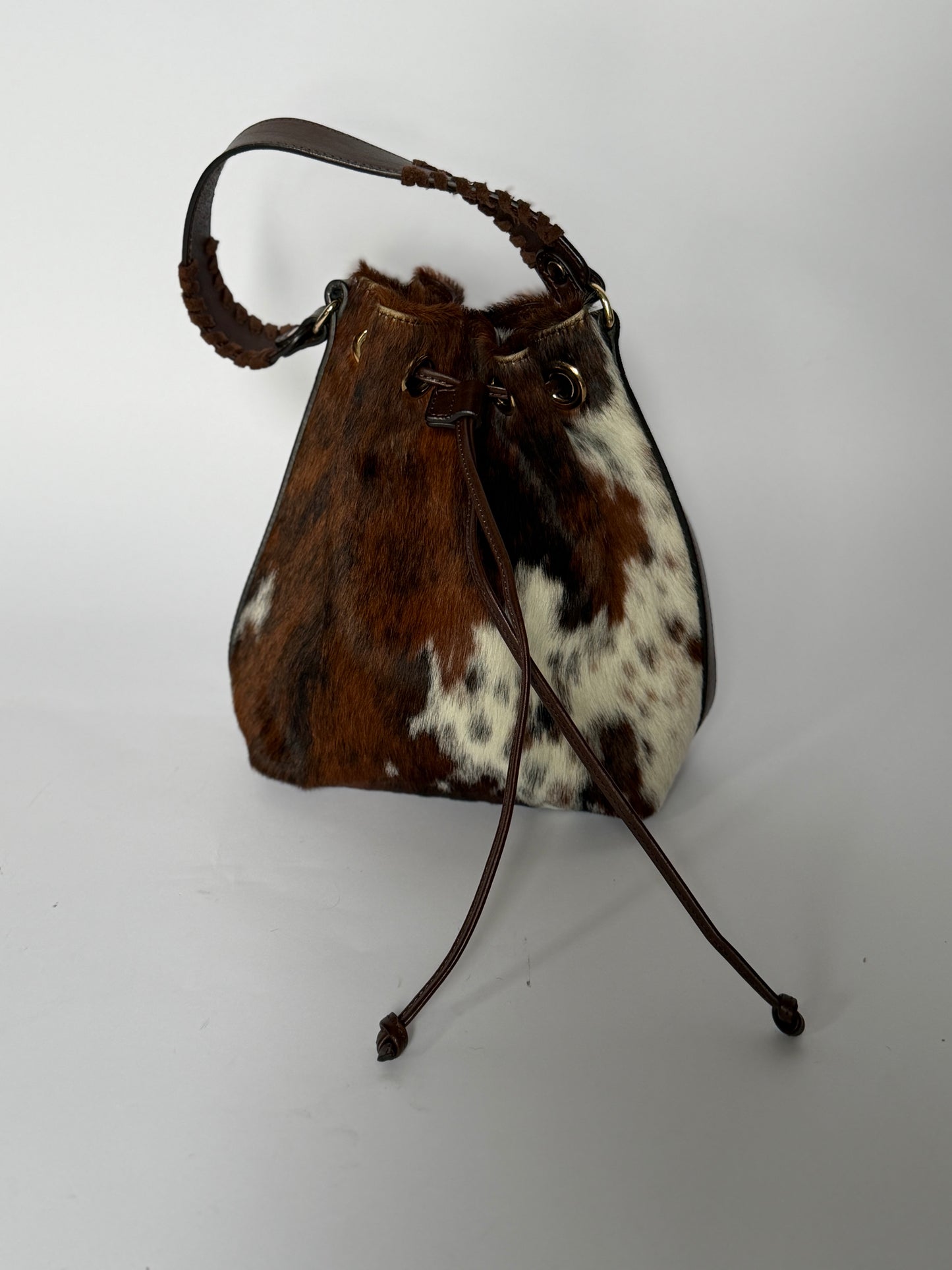 Calf Hair Drawstring Bag — Made in Italy