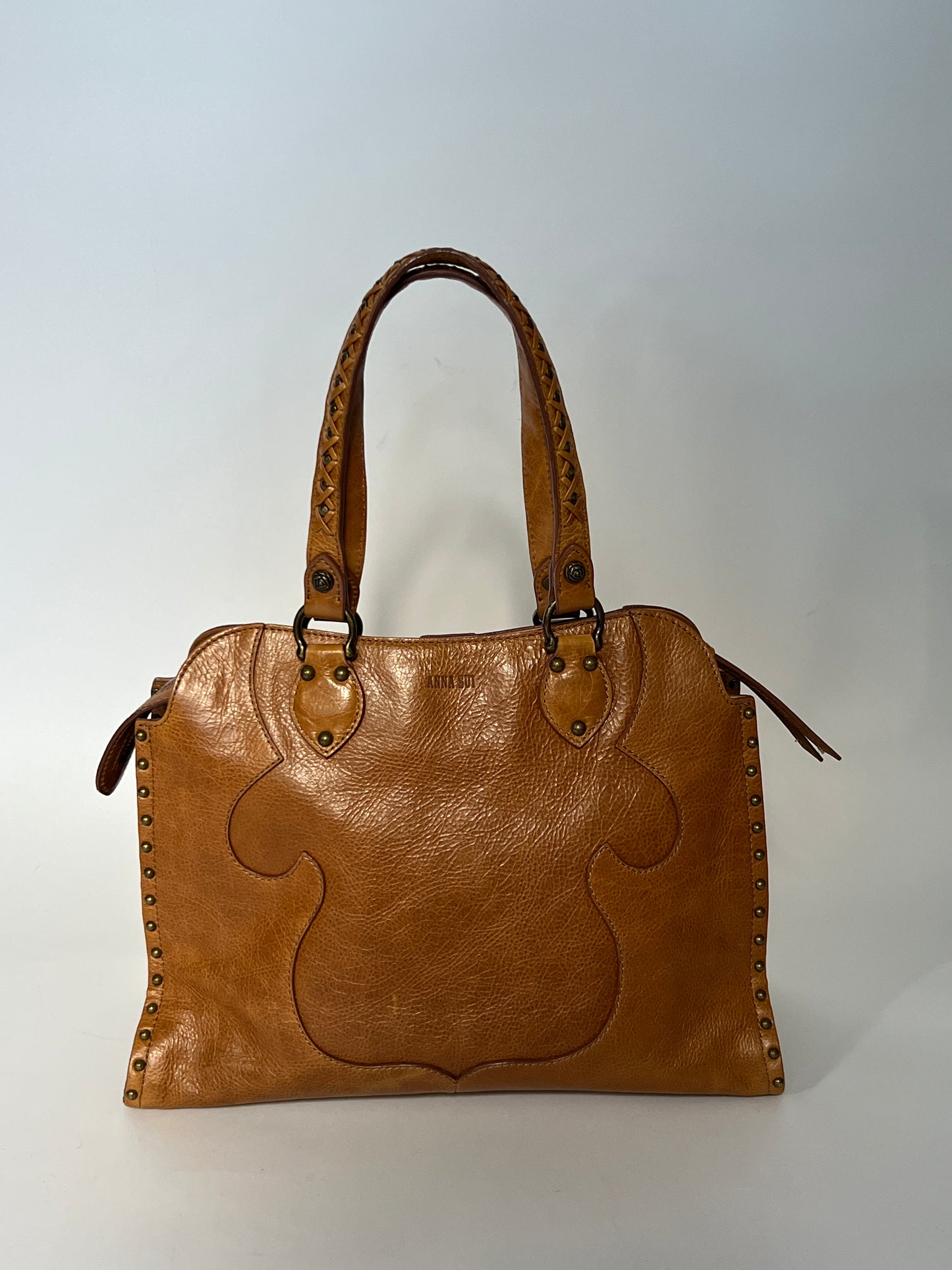 Leather Butterfly Boho Tote