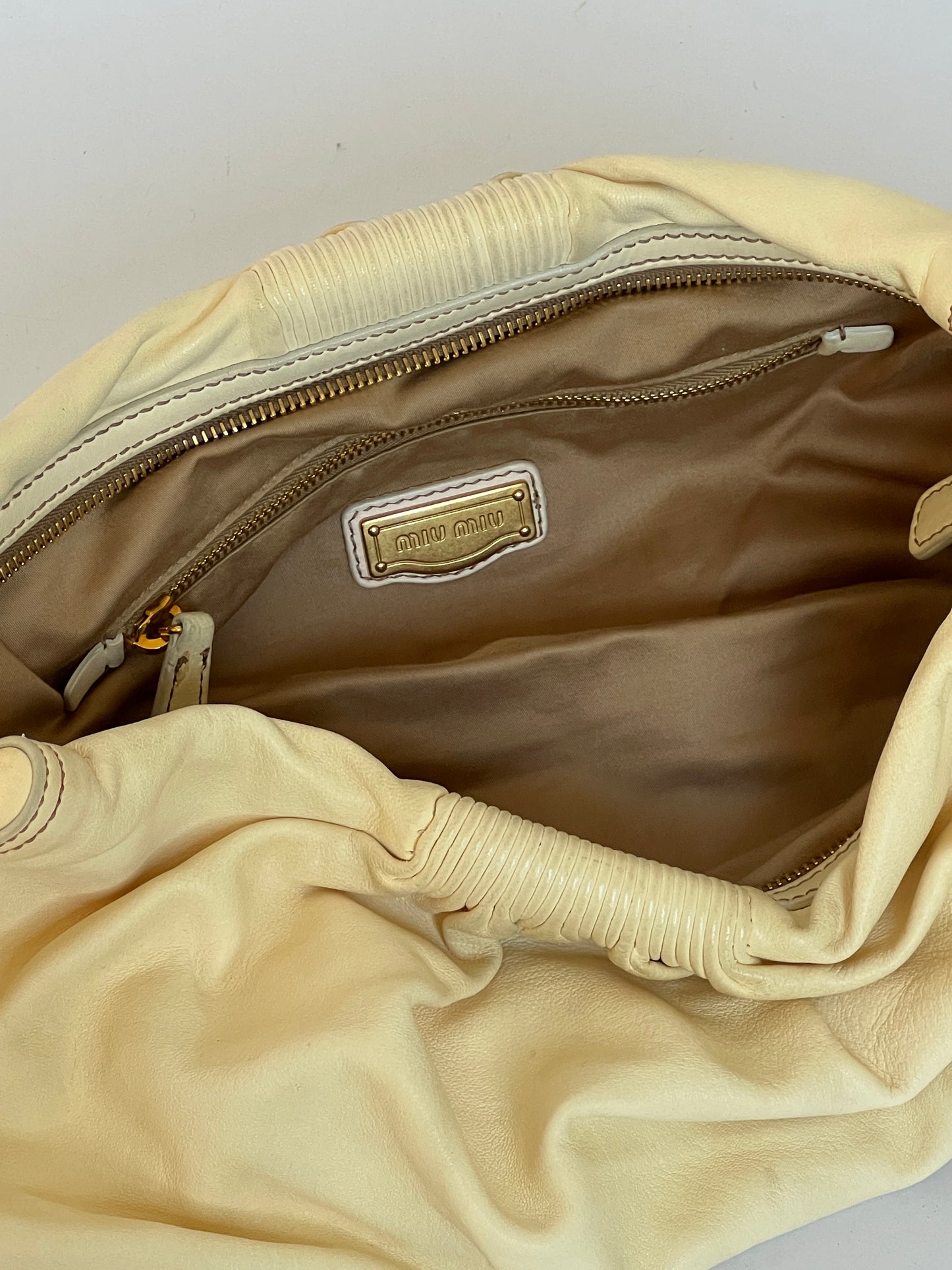 Miu Miu Nappa Leather Clutch