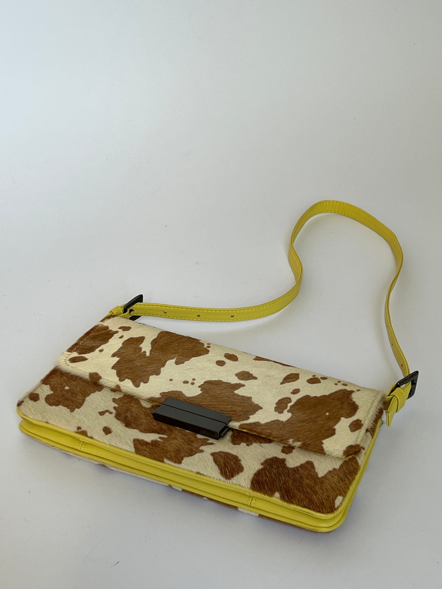 Yellow & Cow Shoulder Bag