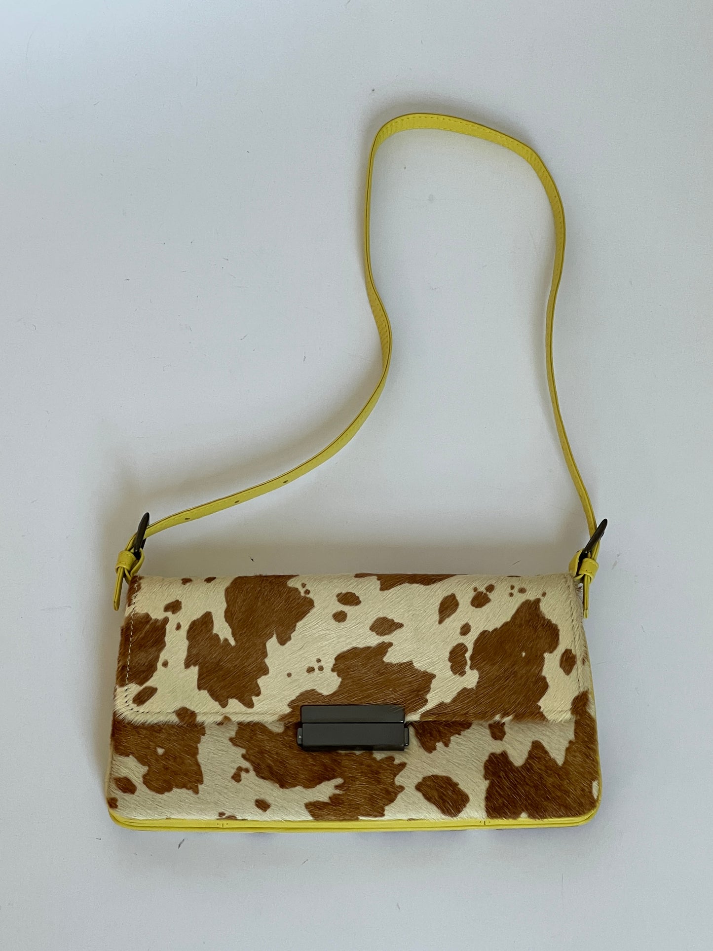 Yellow & Cow Shoulder Bag