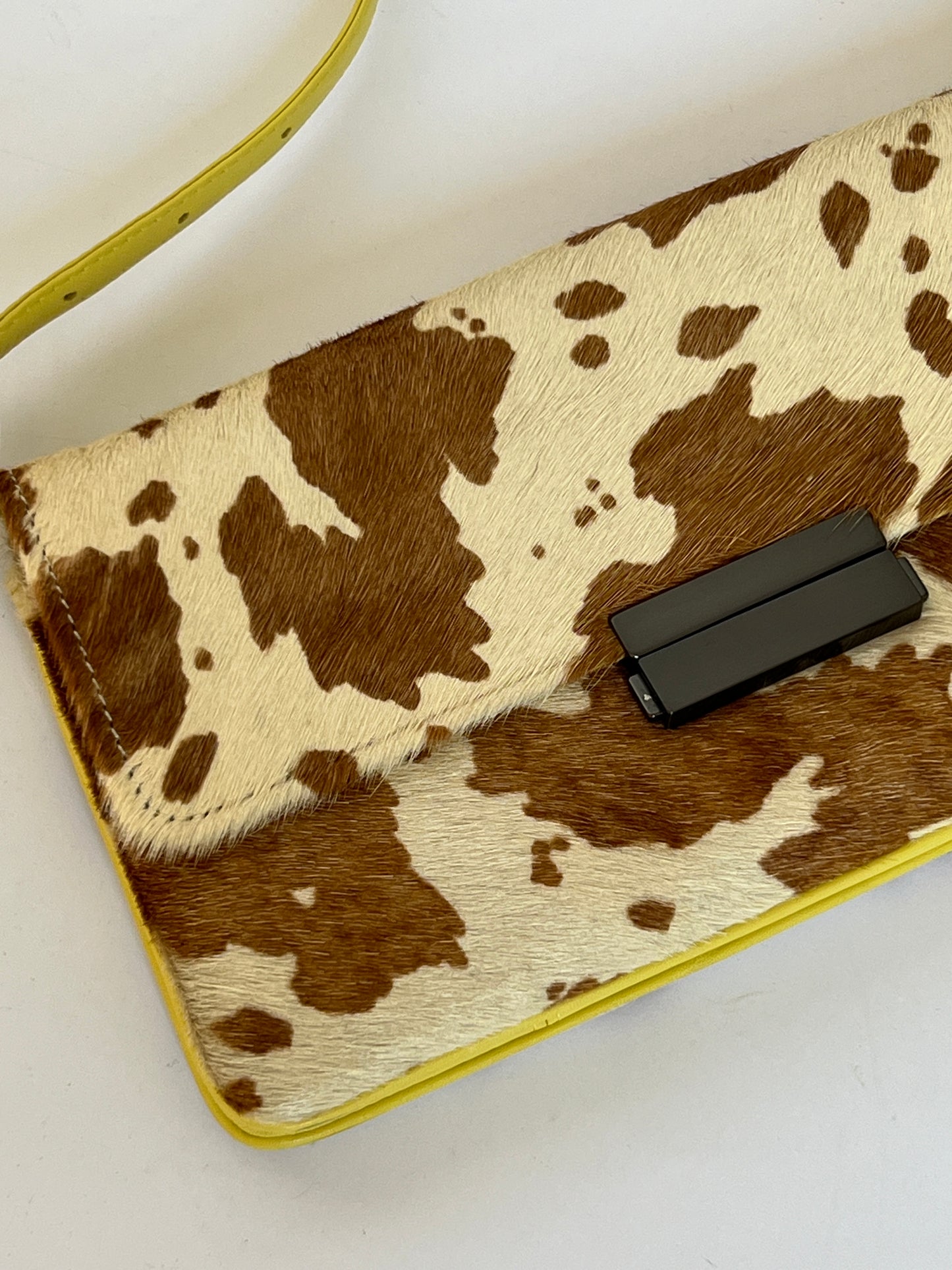 Yellow & Cow Shoulder Bag