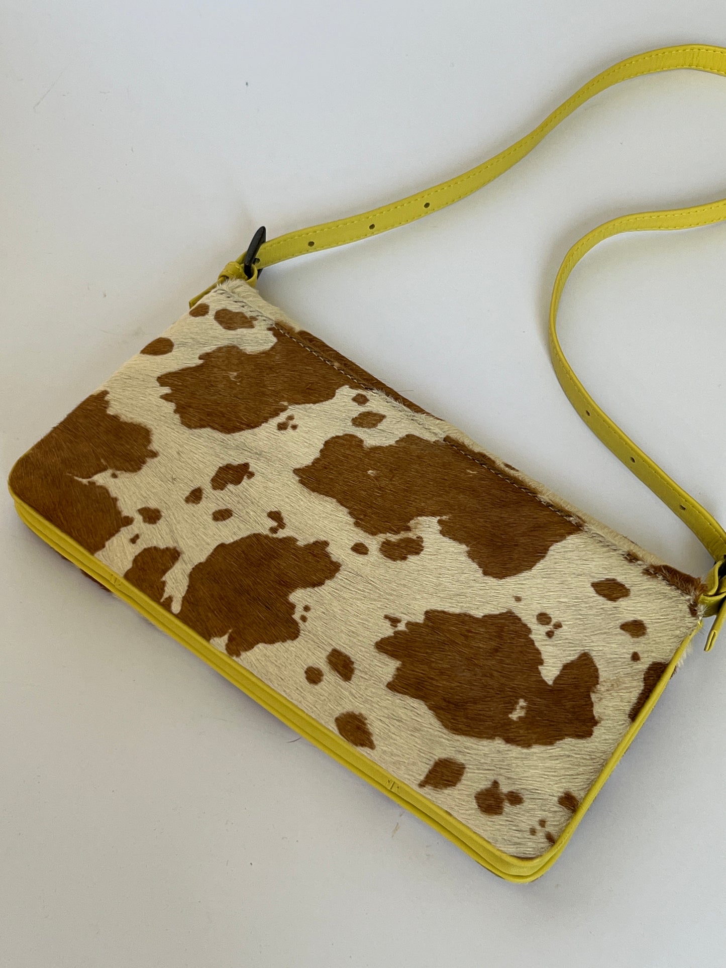 Yellow & Cow Shoulder Bag