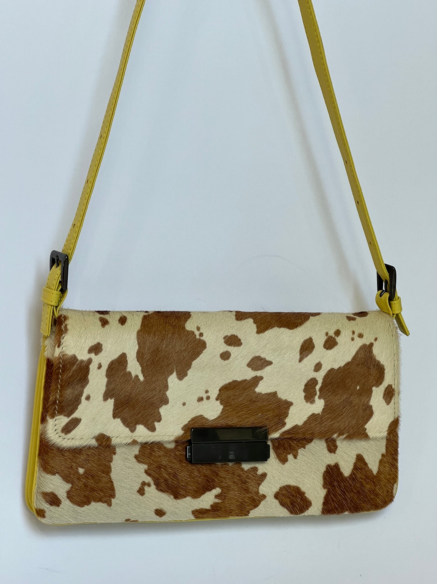 Yellow & Cow Shoulder Bag