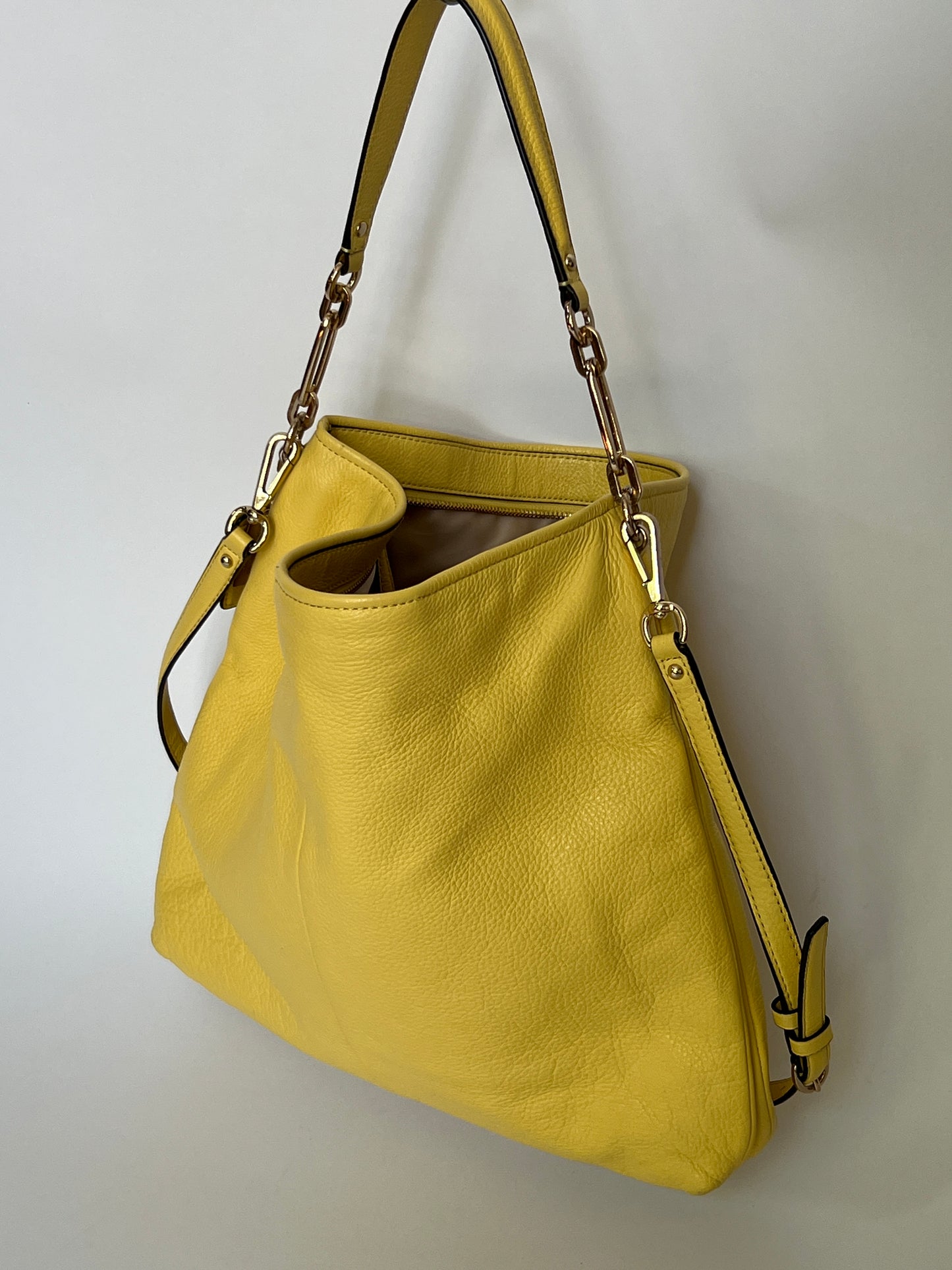 Yellow Leather Tote
