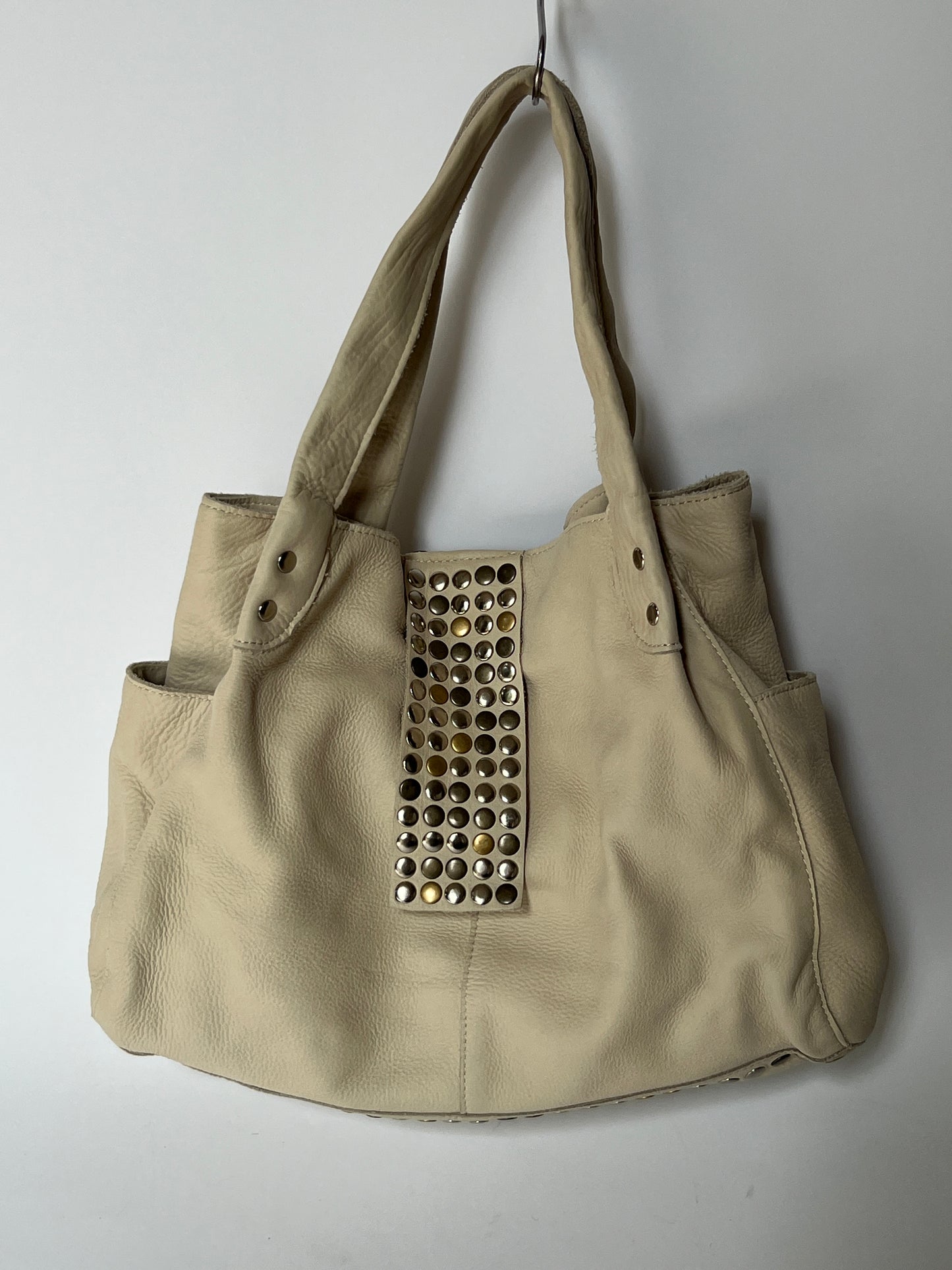 Trés Studded Leather Tote Bag