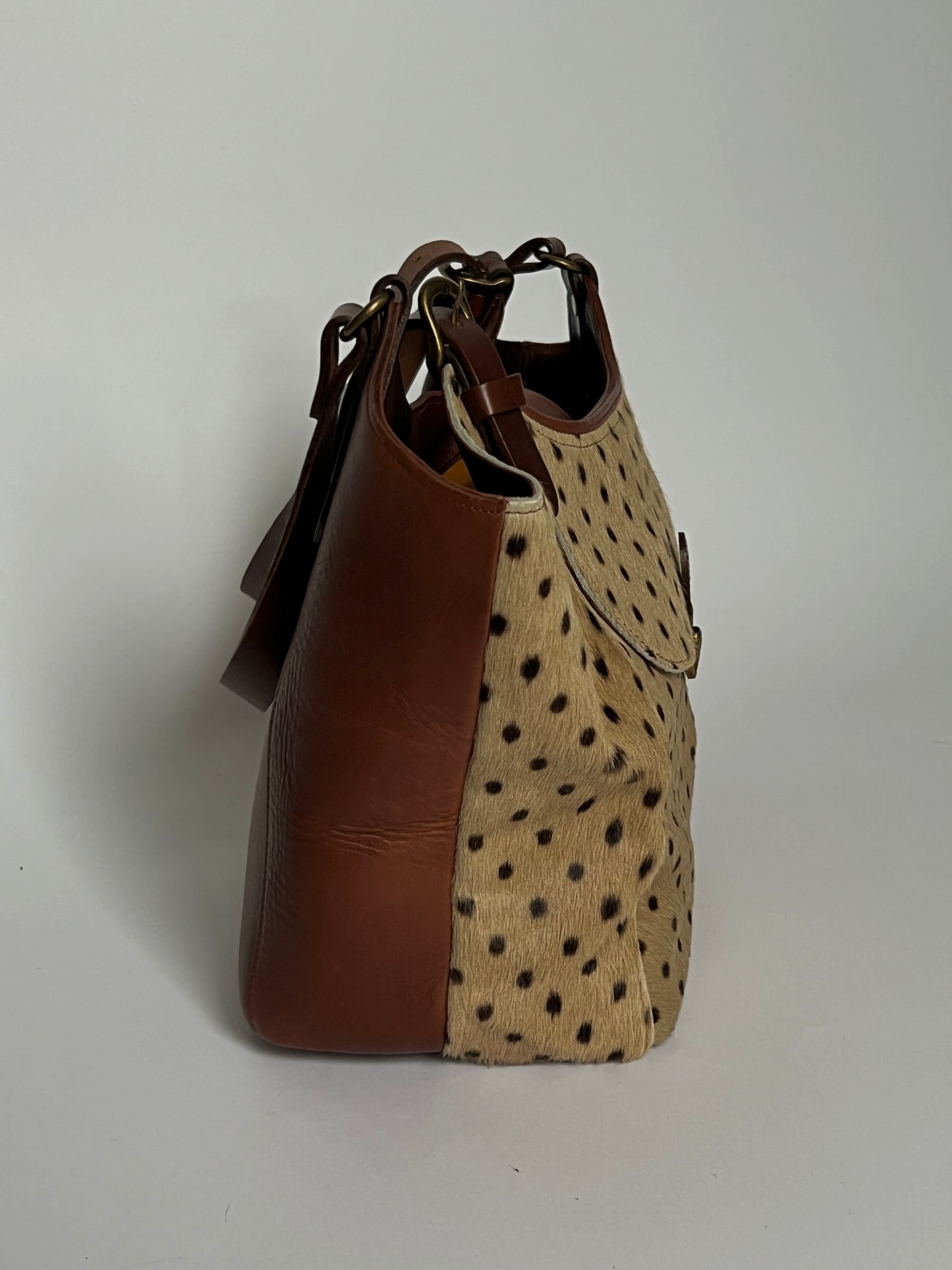 Polka Dot Cowhide Leather Bag