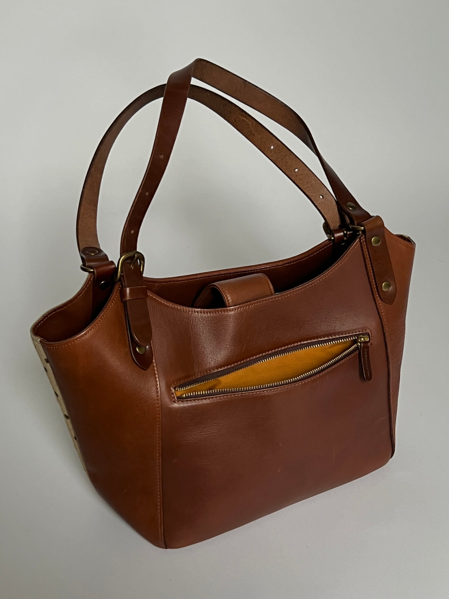 Polka Dot Cowhide Leather Bag