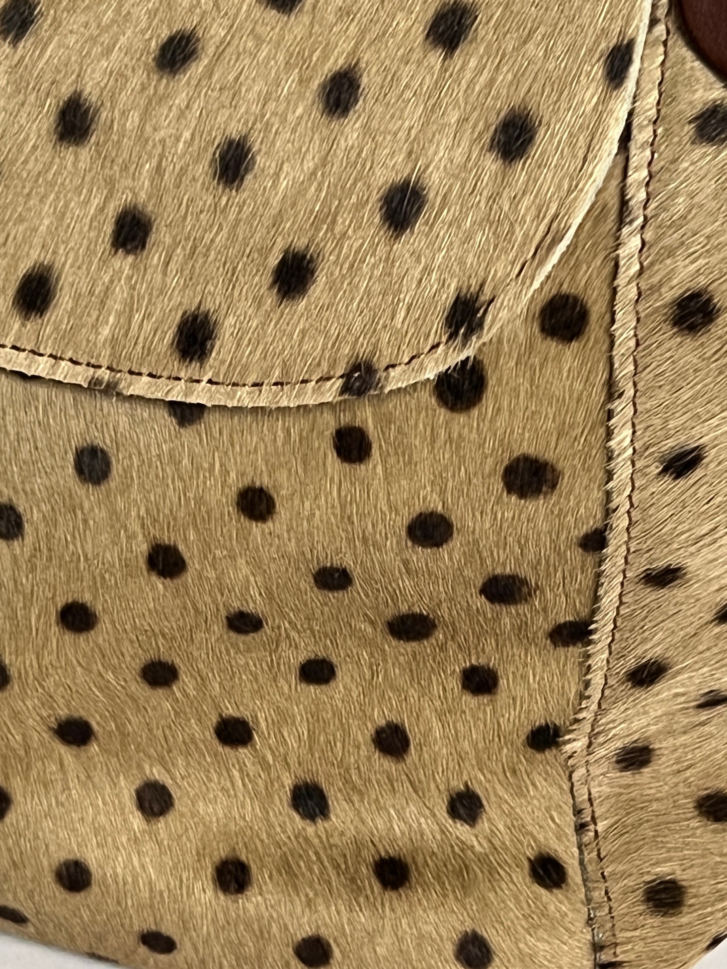 Polka Dot Cowhide Leather Bag