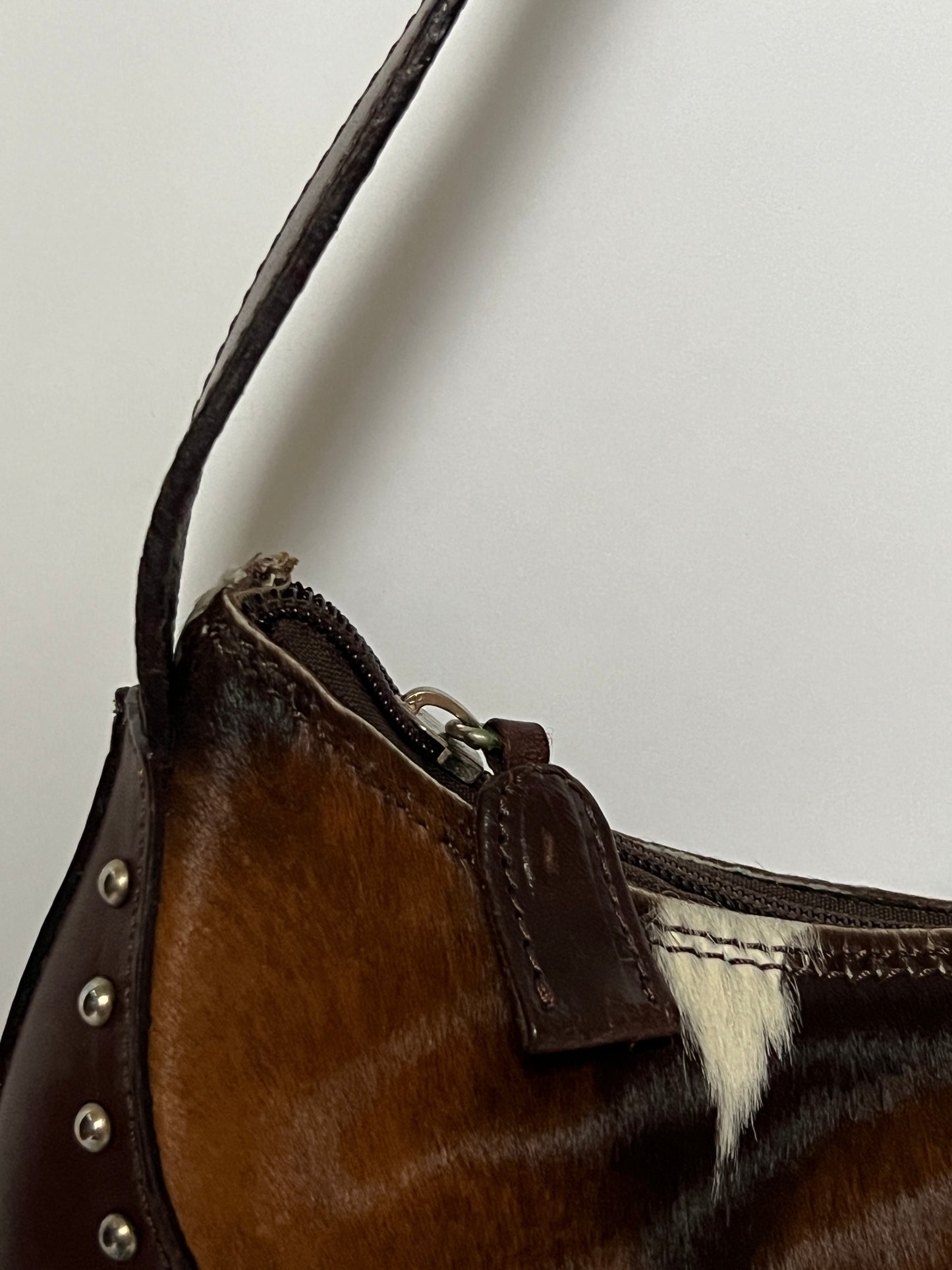 Cowhide Bag with Studs