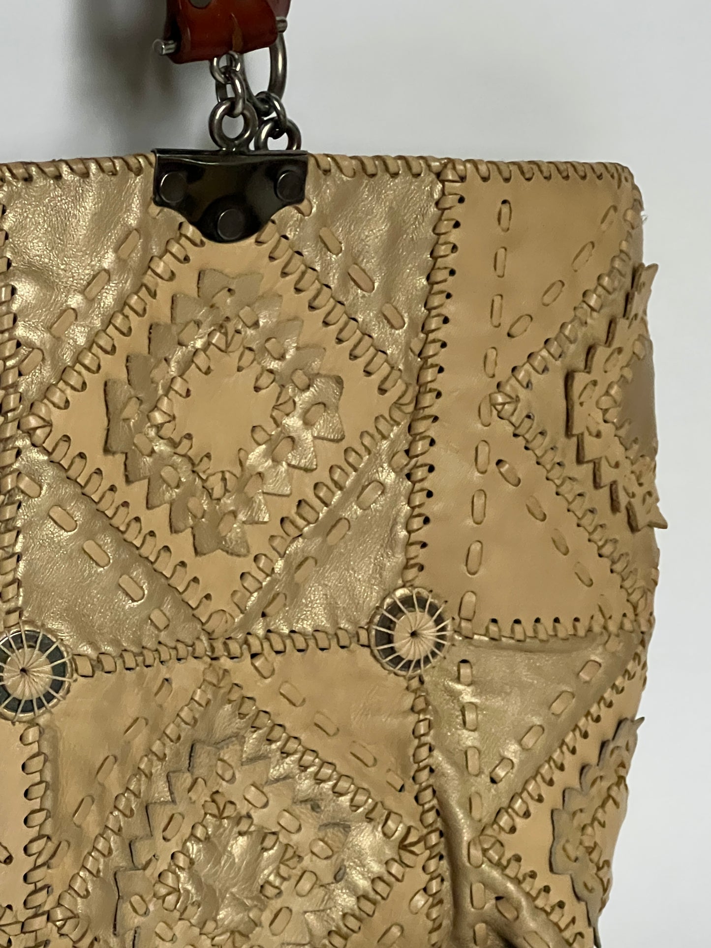 French Woven Leather Tote