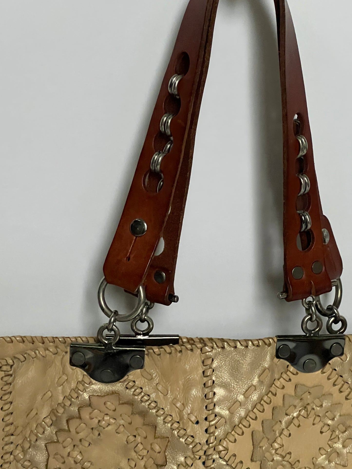 French Woven Leather Tote