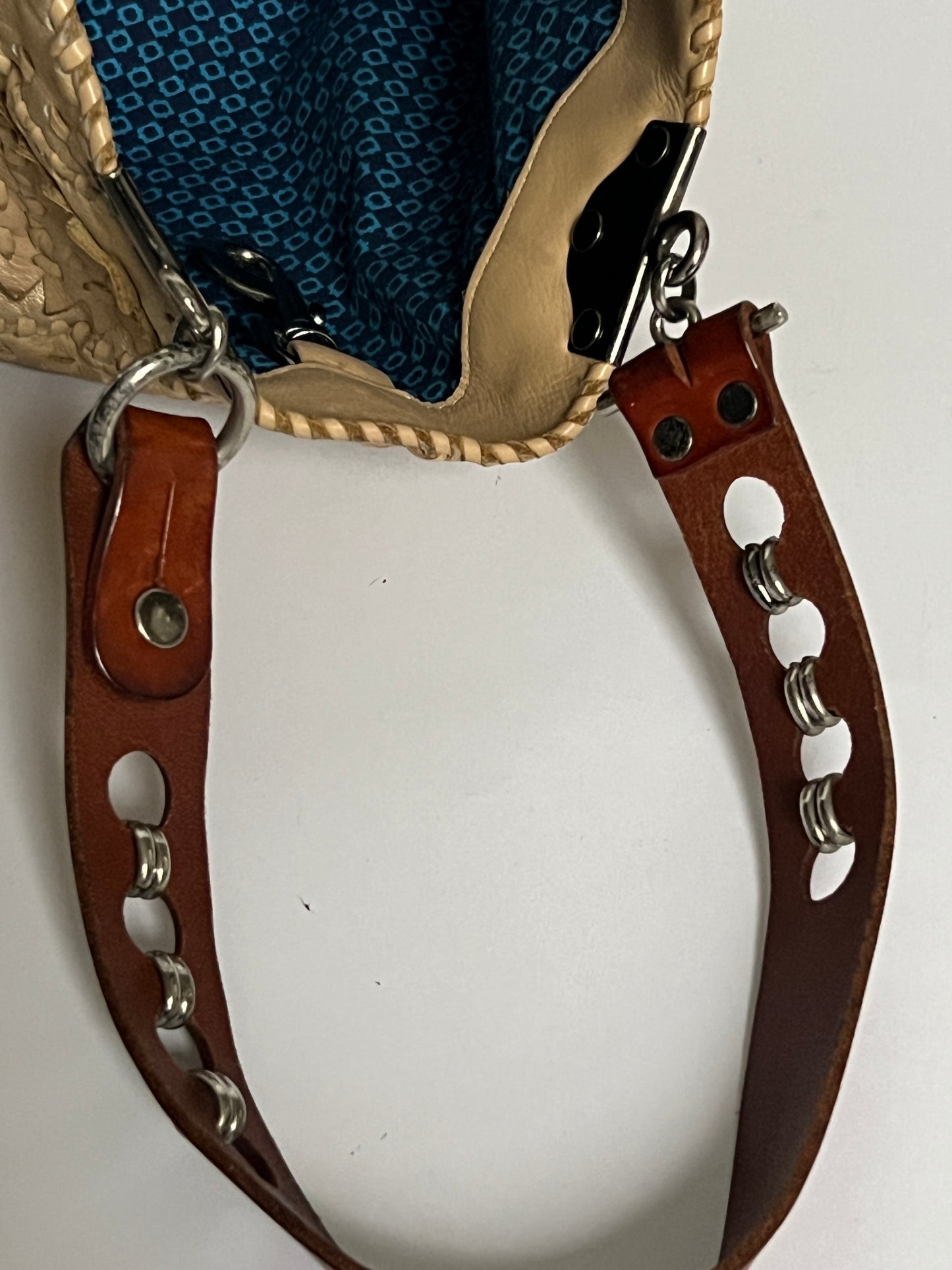 French Woven Leather Tote