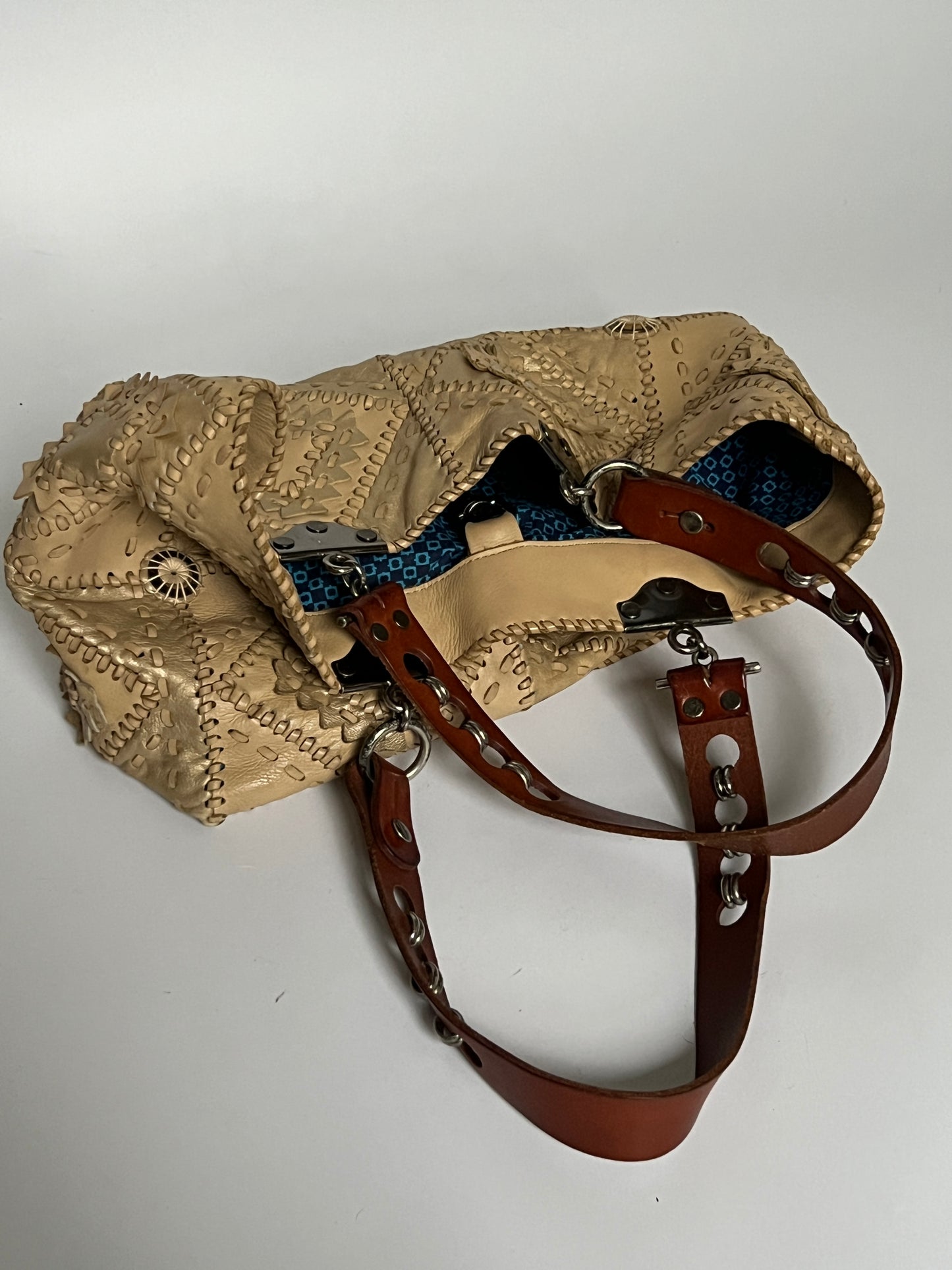 French Woven Leather Tote