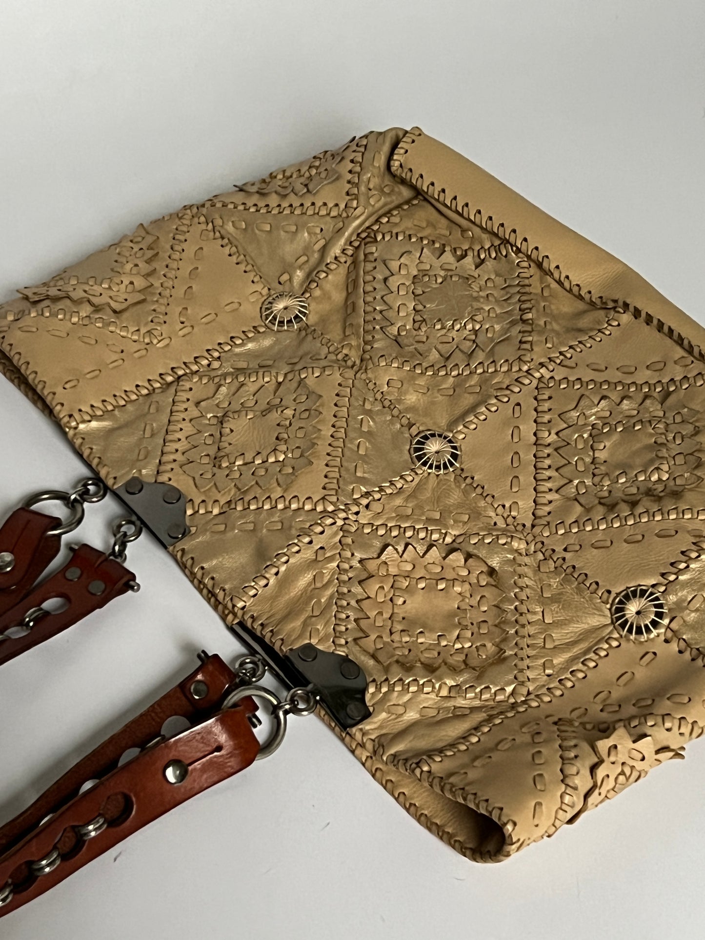 French Woven Leather Tote