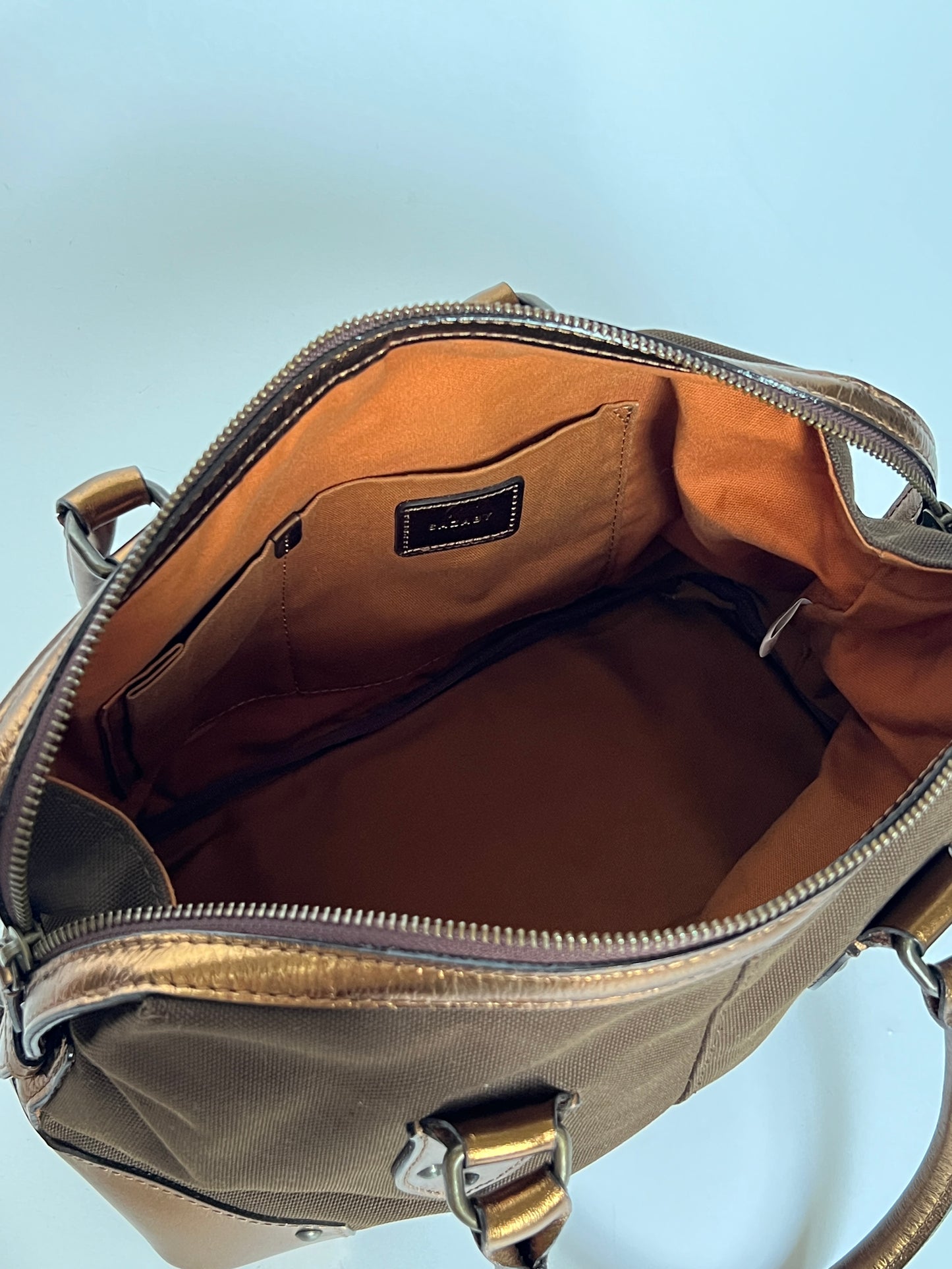 Y2K Metallic Bowler Bag