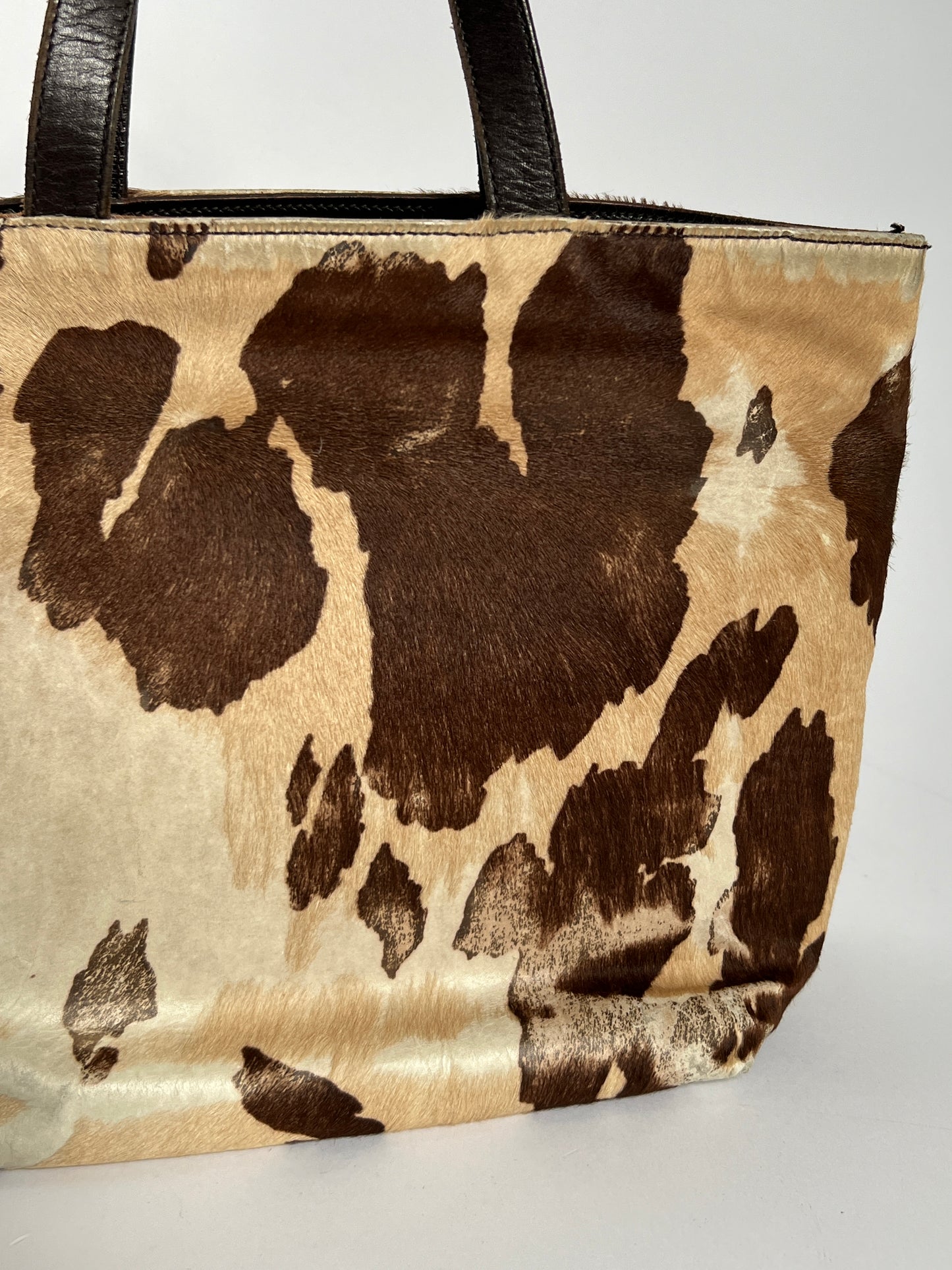 Distressed Mini Cowhide Tote