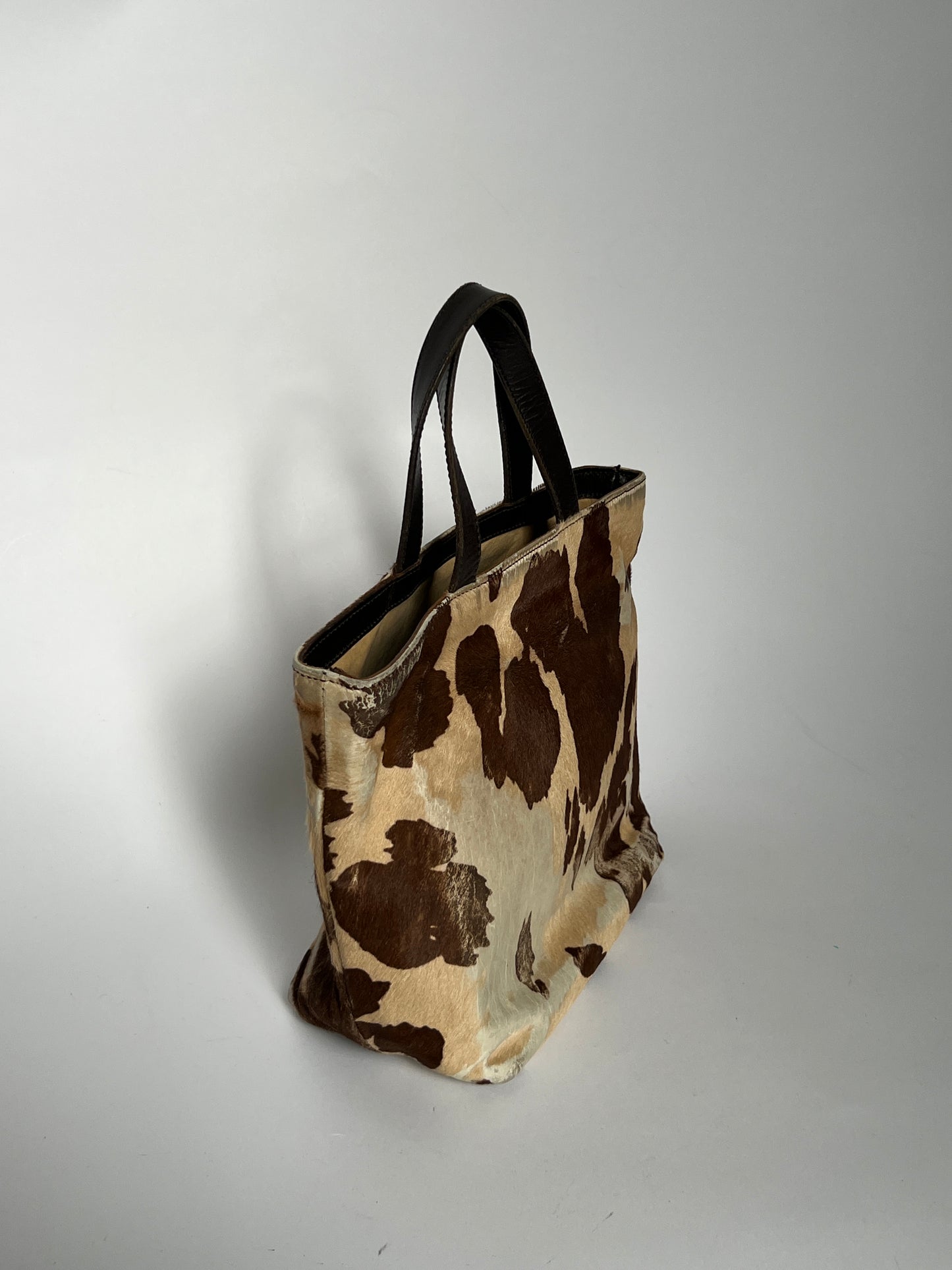 Distressed Mini Cowhide Tote