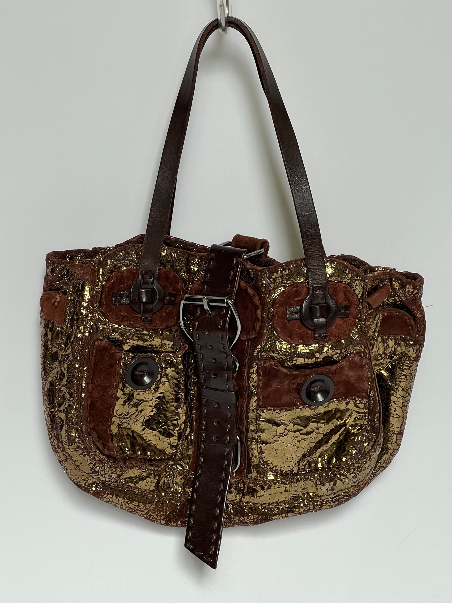 Gold Y2K Buckle Bag