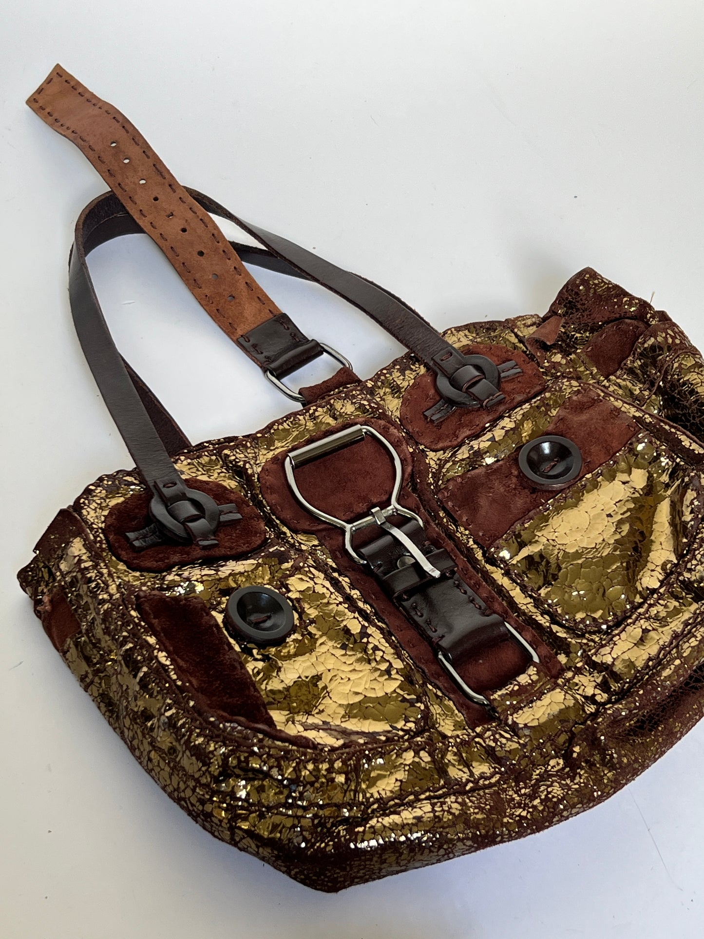 Gold Y2K Buckle Bag