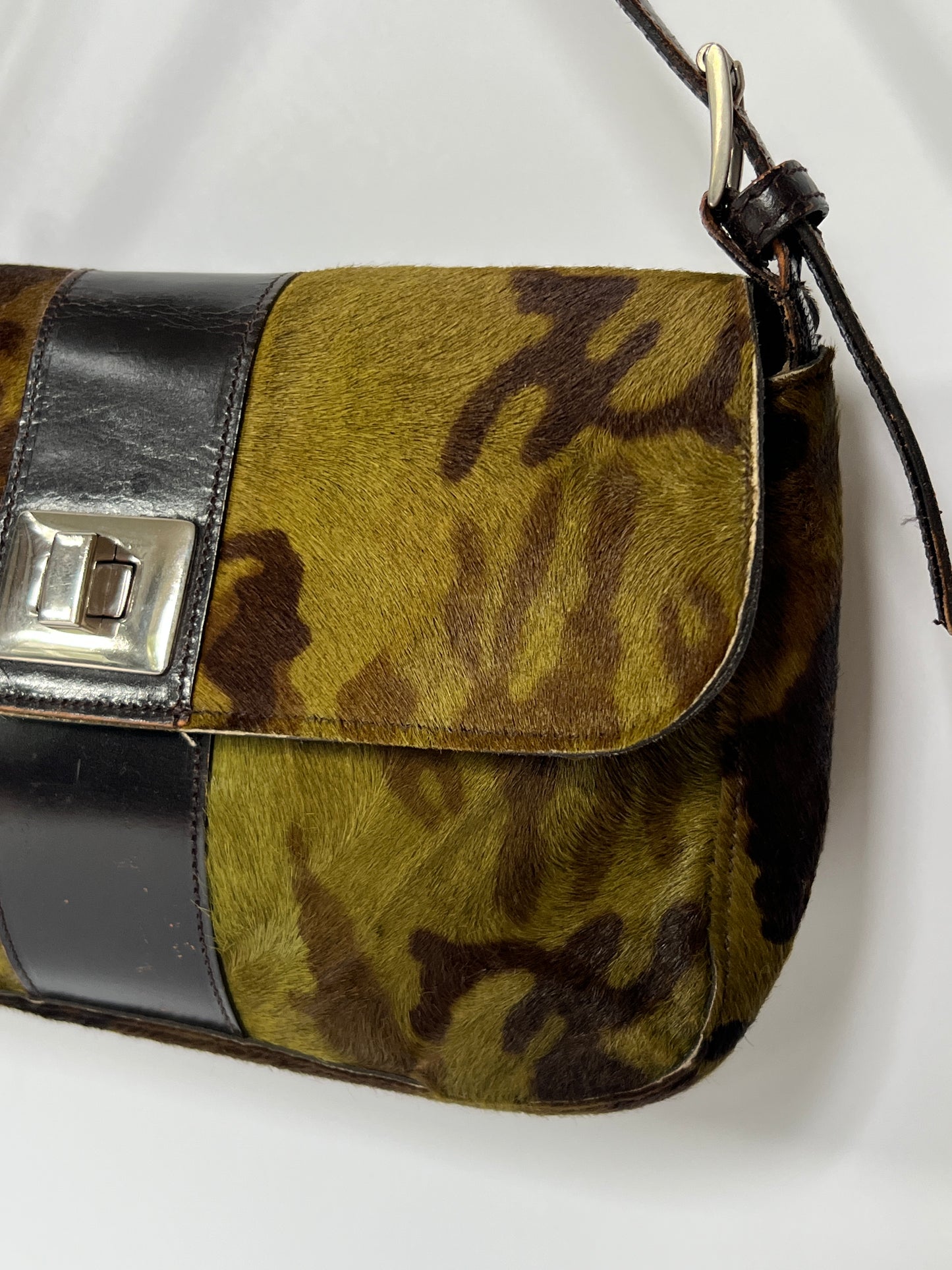 J&M Davidson Pony Hair Camo Shoulder Bag