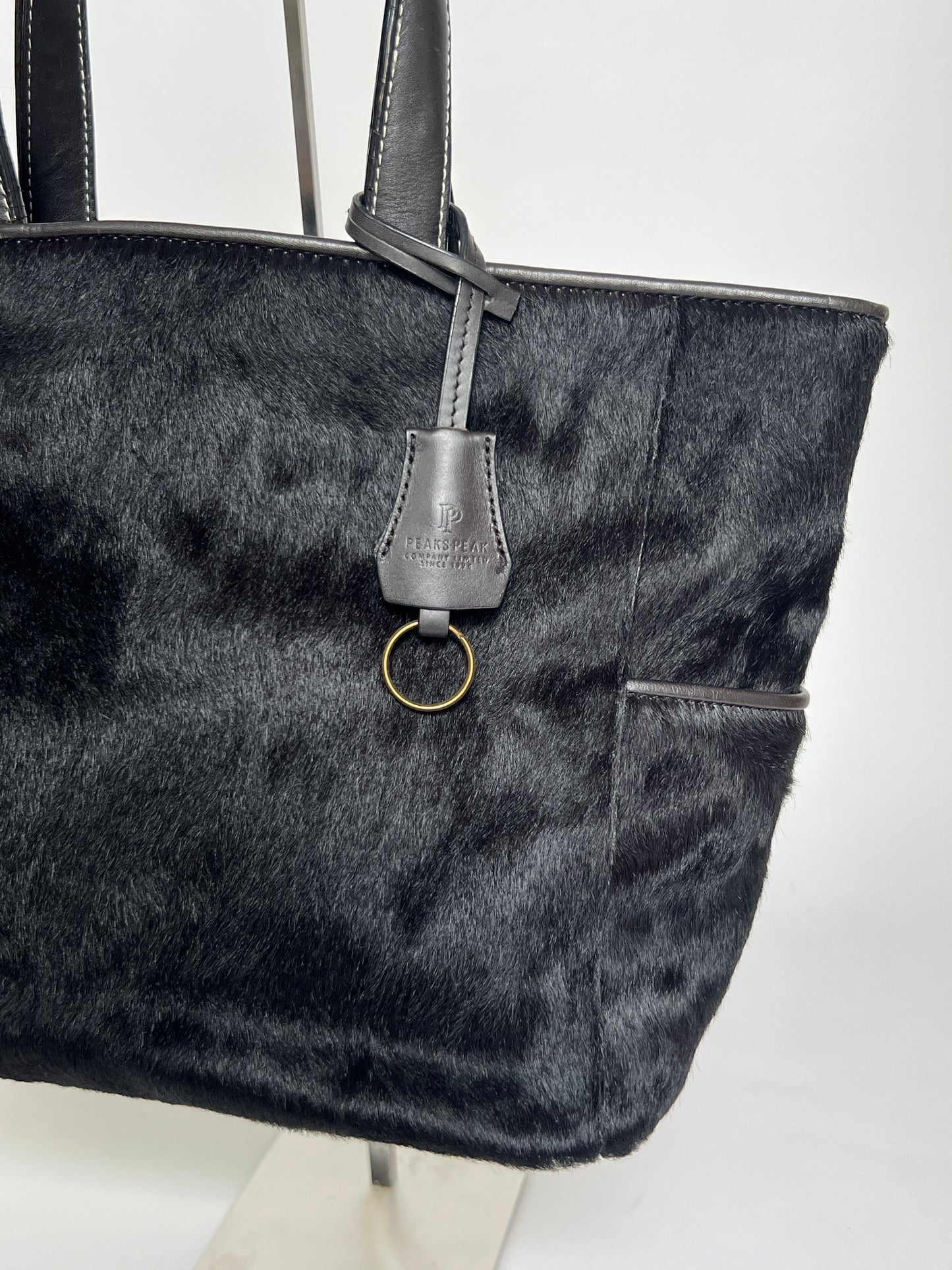 Black Pony Hair Tote