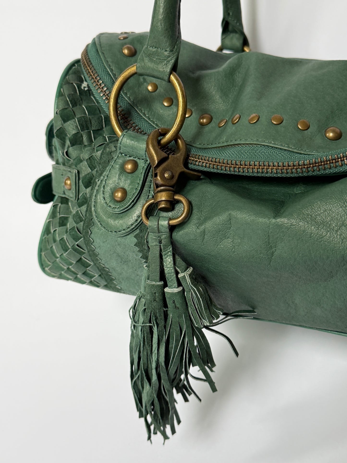 Rare Himiko Woven Leather Shoulder Bag