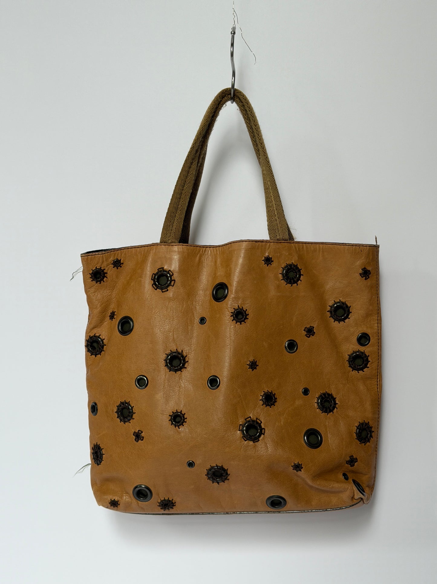 Archive 1999 Prada Grommet Tote Bag