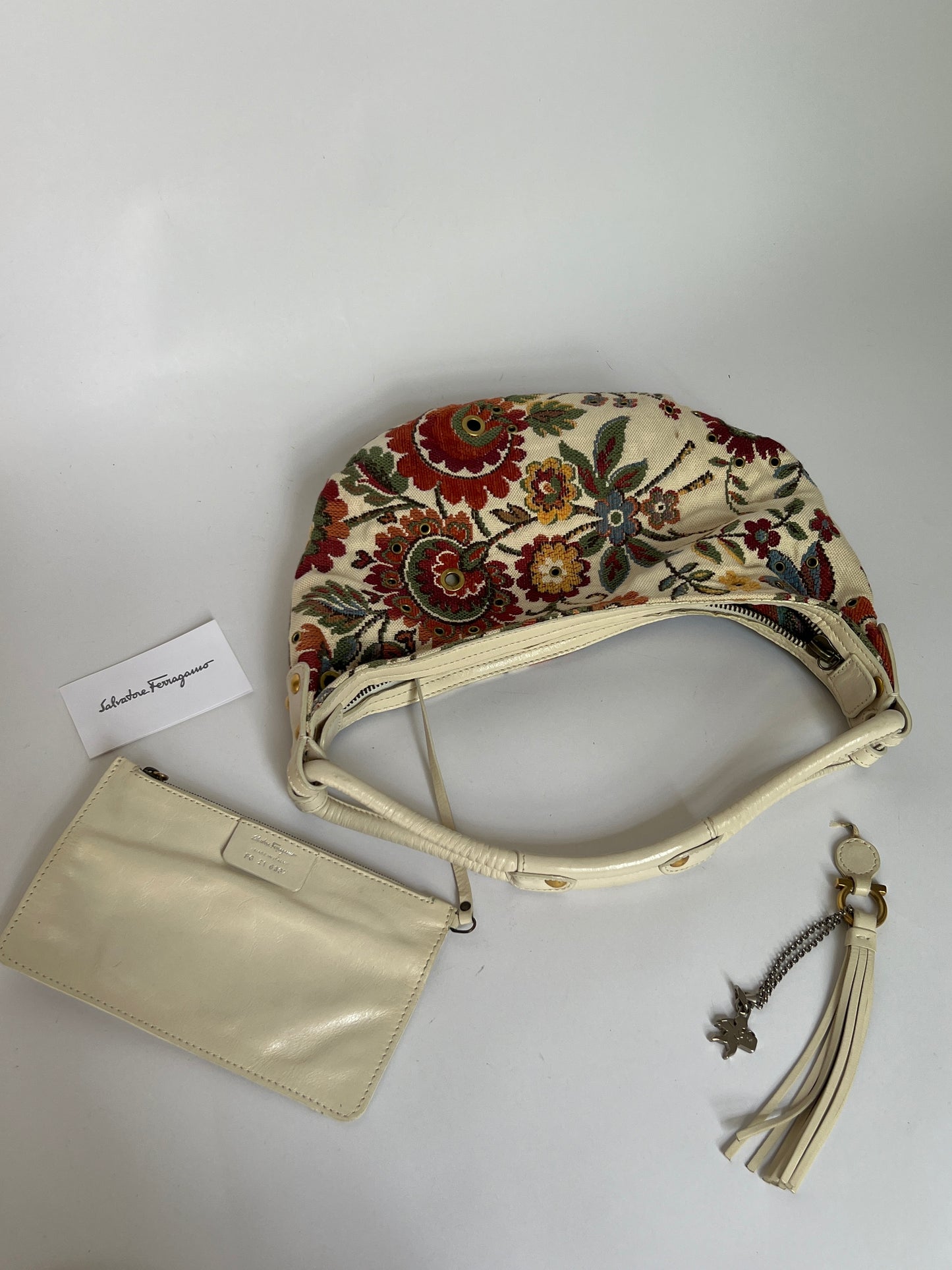 Y2K Tapestry Eyelet Hobo Bag (Comes with Talisman)