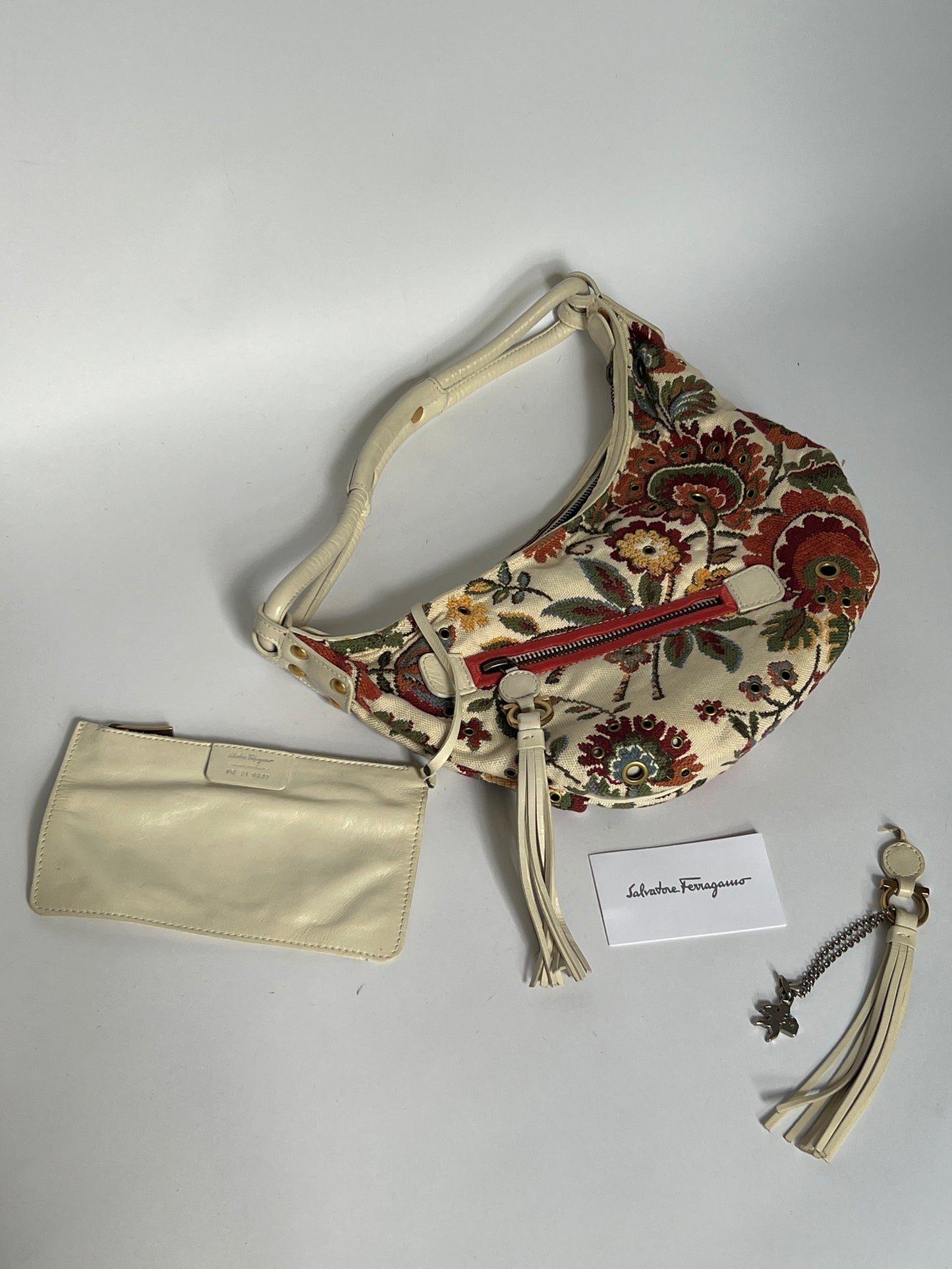 Y2K Tapestry Eyelet Hobo Bag (Comes with Talisman)