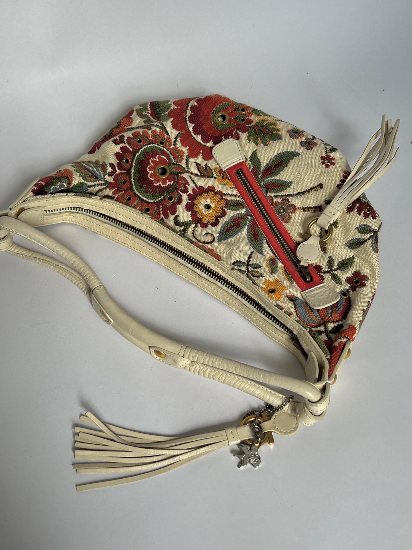 Y2K Tapestry Eyelet Hobo Bag (Comes with Talisman)