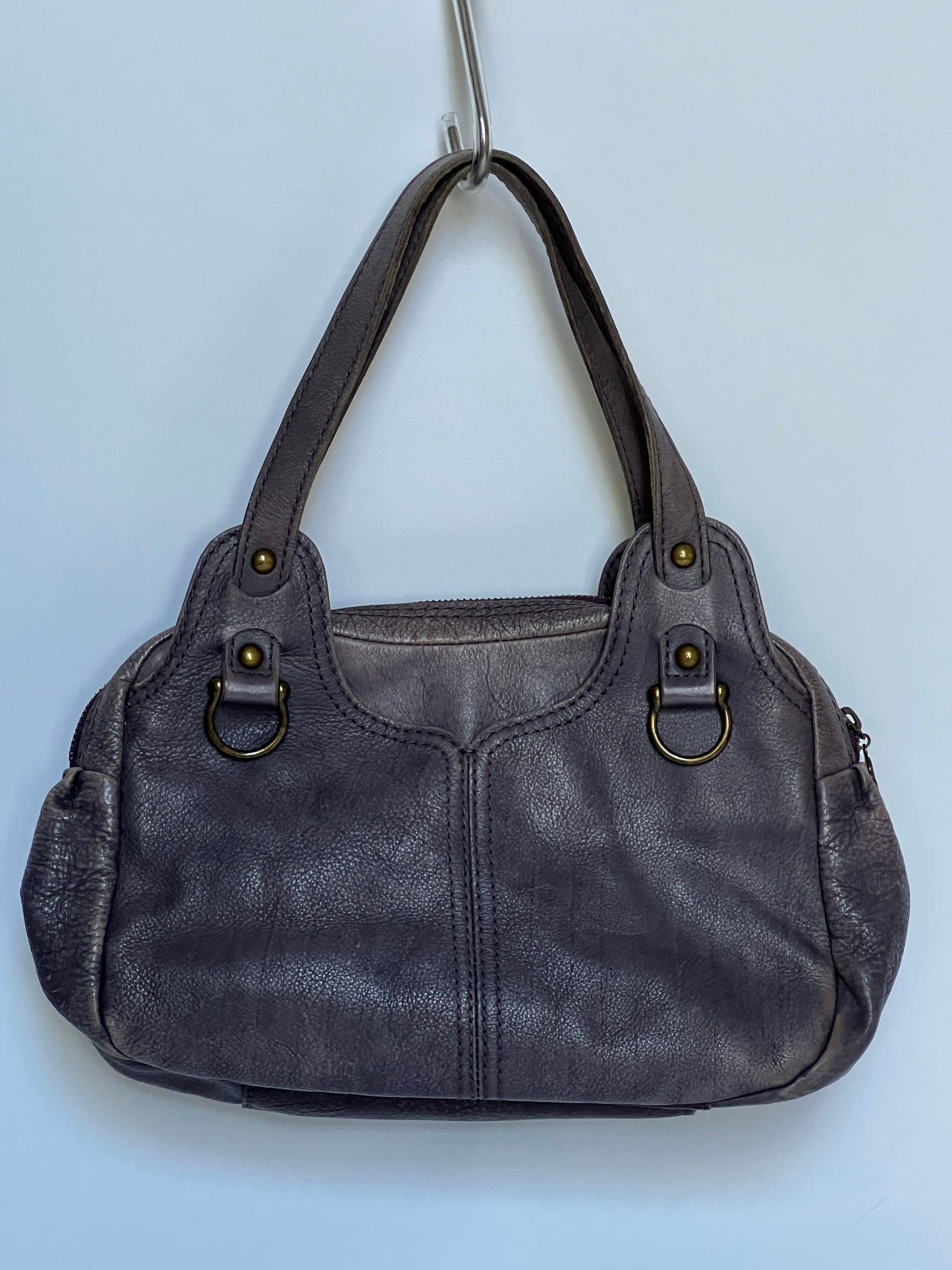 Distressed Leather Y2K Butterfly Bag