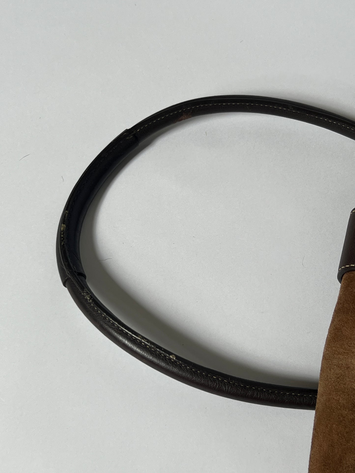 Brown Suede Coach Bag