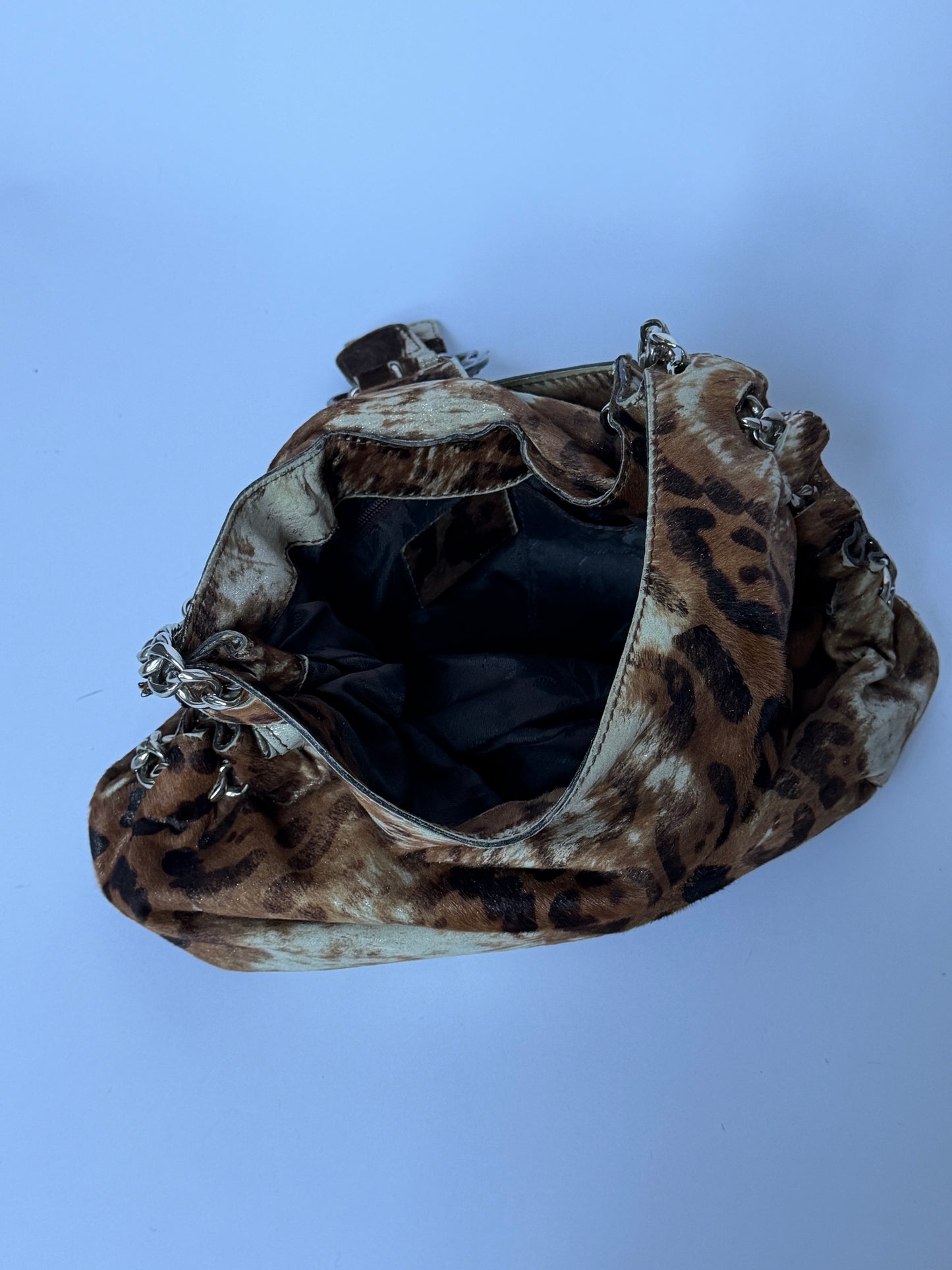 Italian Animal Print Chain Bag