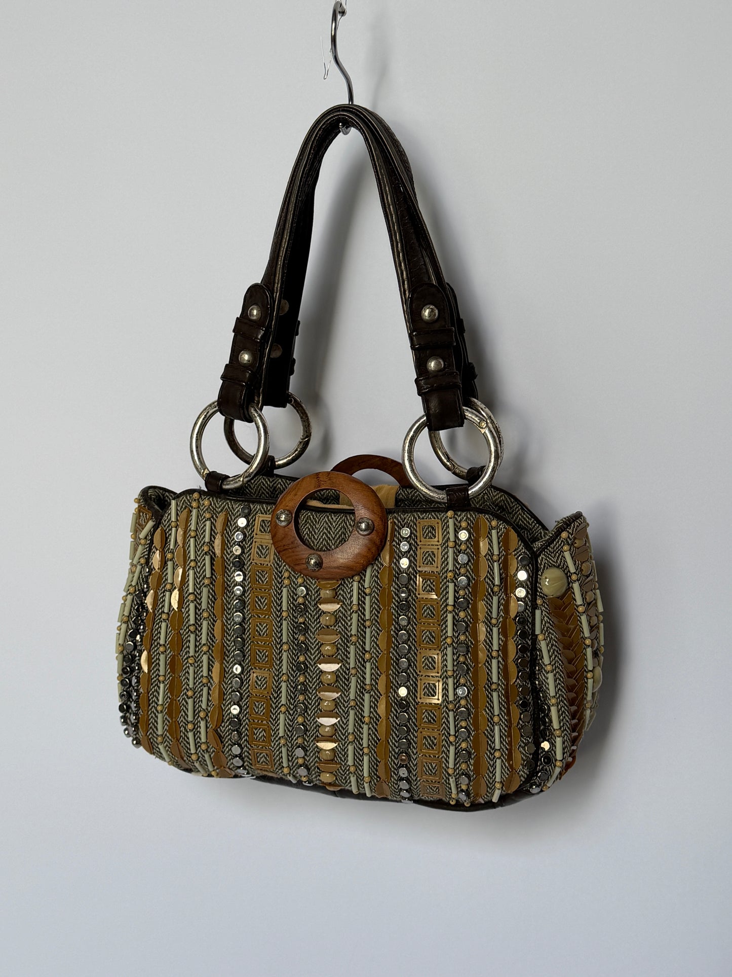 Jamin Puech Herringbone Shoulder Bag