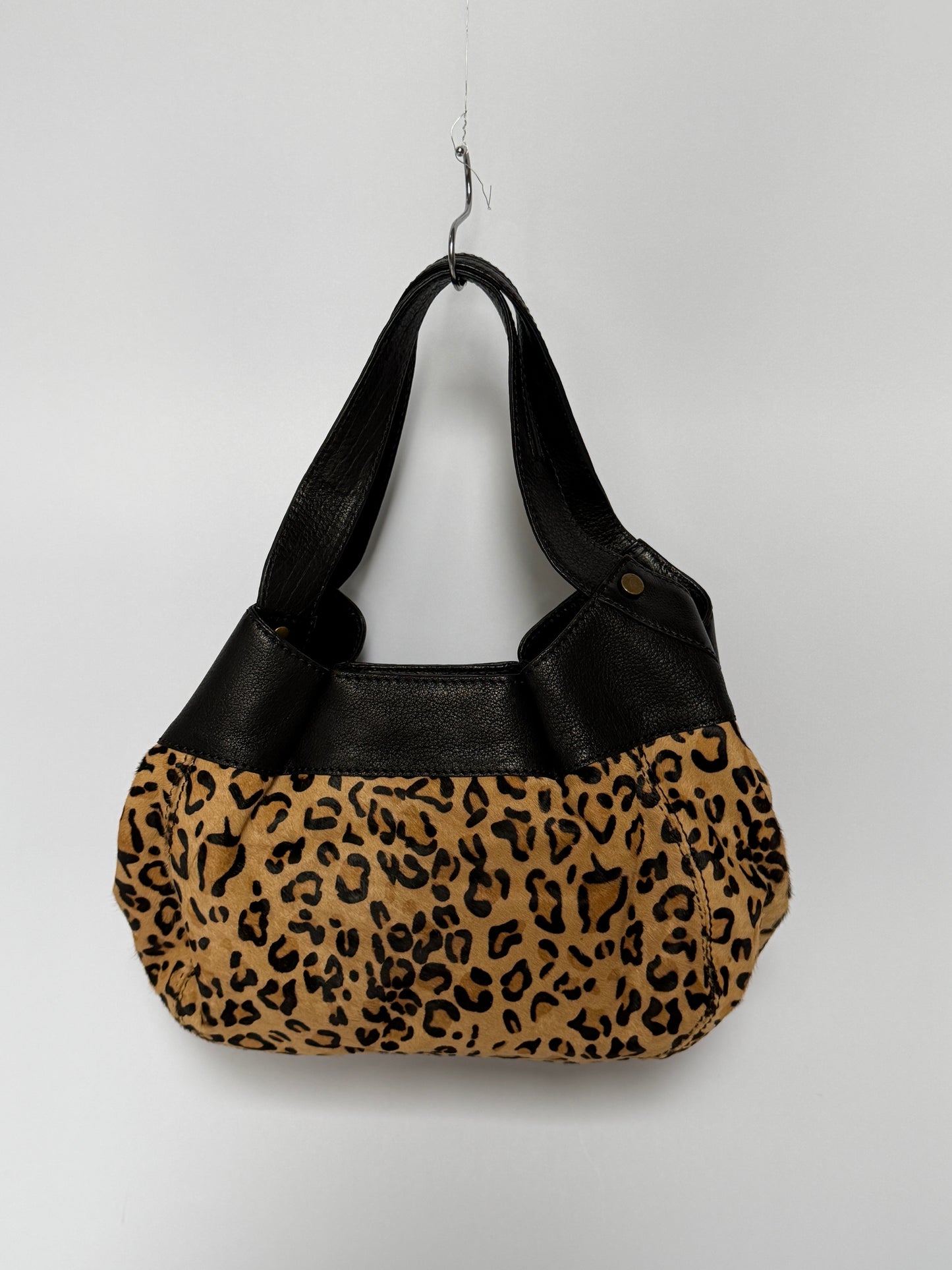 Leopard Calf Hair Shoulder Bag