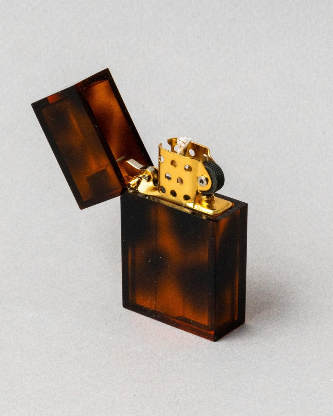 Hard Edge Marble Tortoise Petrol Lighter