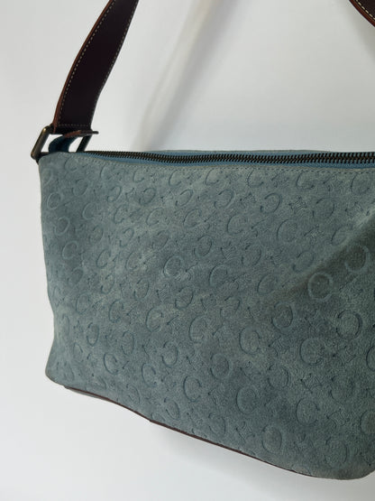 Céline Monogram Suede Shoulder Bag
